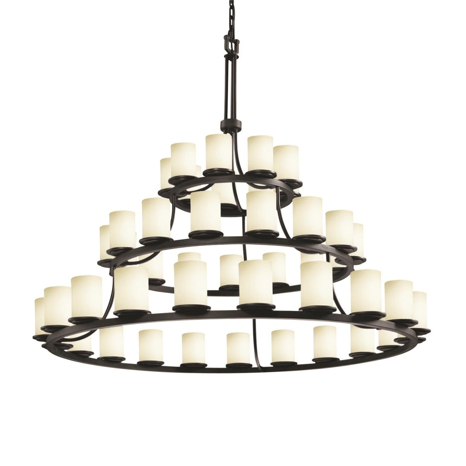 Fusion 60 Inch 45 Light Chandelier by Justice Design Group