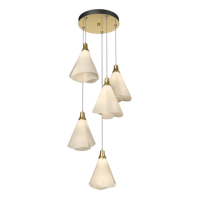 Mobius 17 Inch 5 Light Multi Light Pendant by Hubbardton Forge