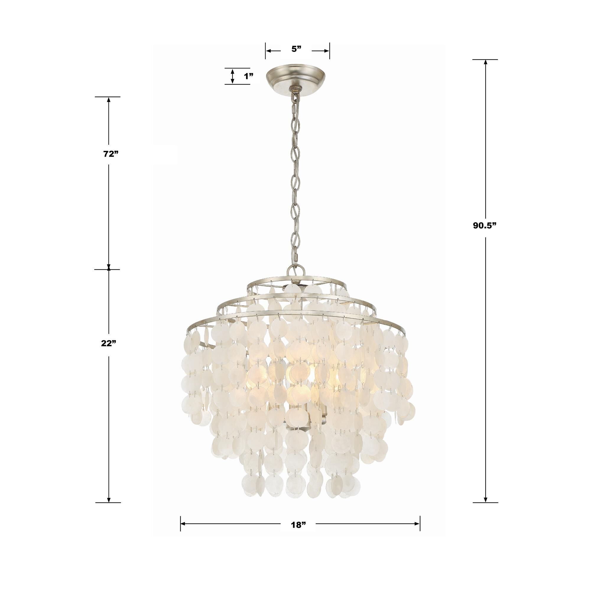 Shown in Antique Silver finish