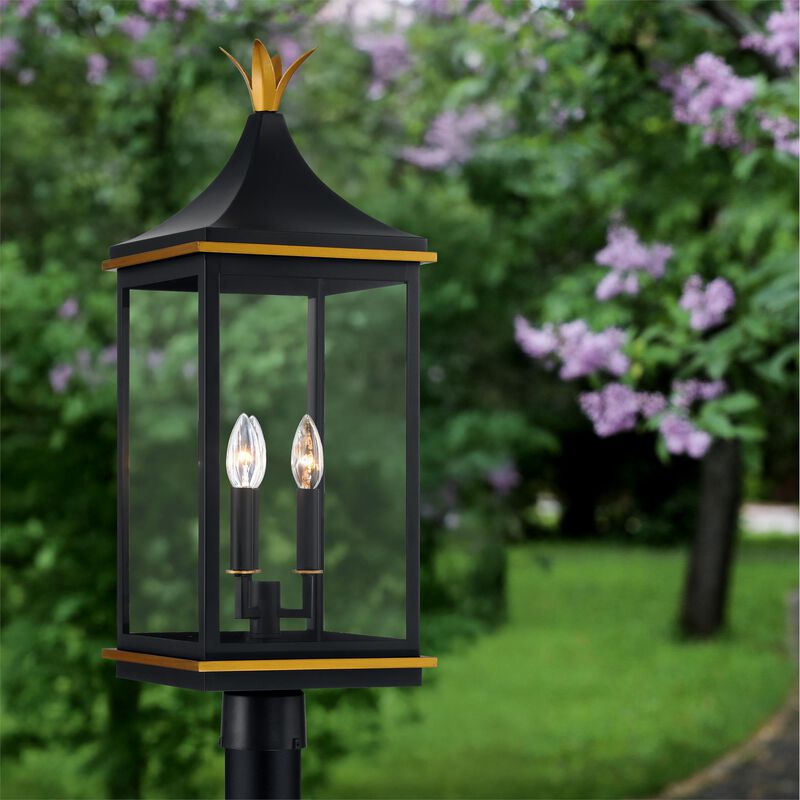 Simpson 28 Inch Outdoor Post Lamp by Crystorama