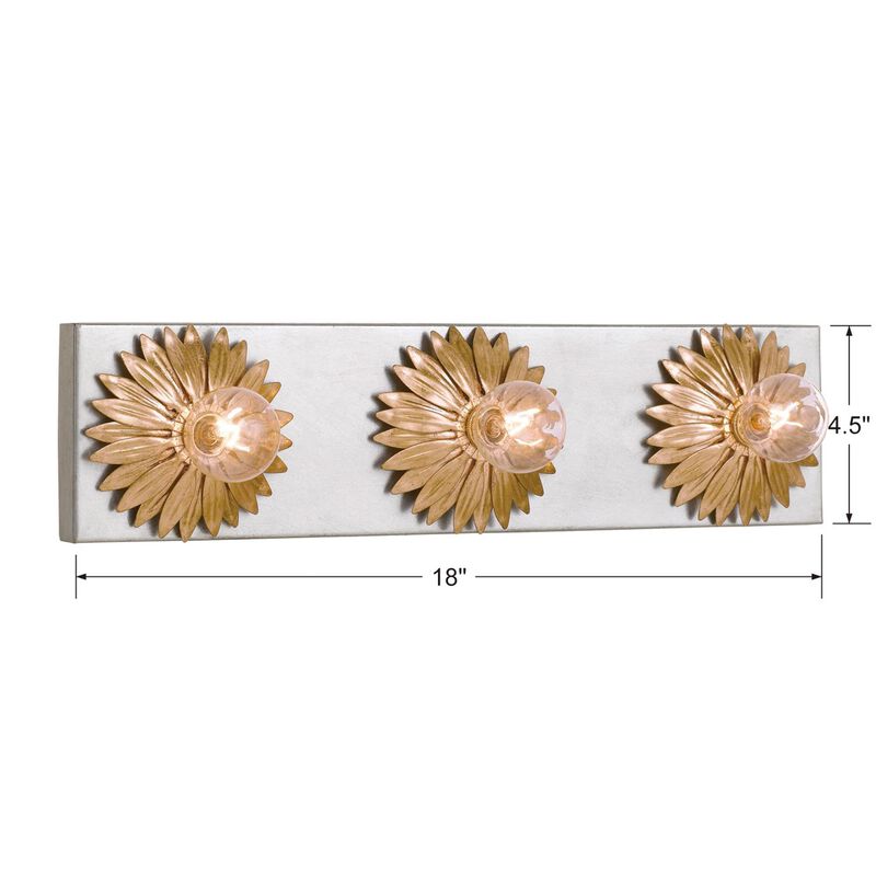 Broche 18 Inch 3 Light Bath Vanity Light by Crystorama