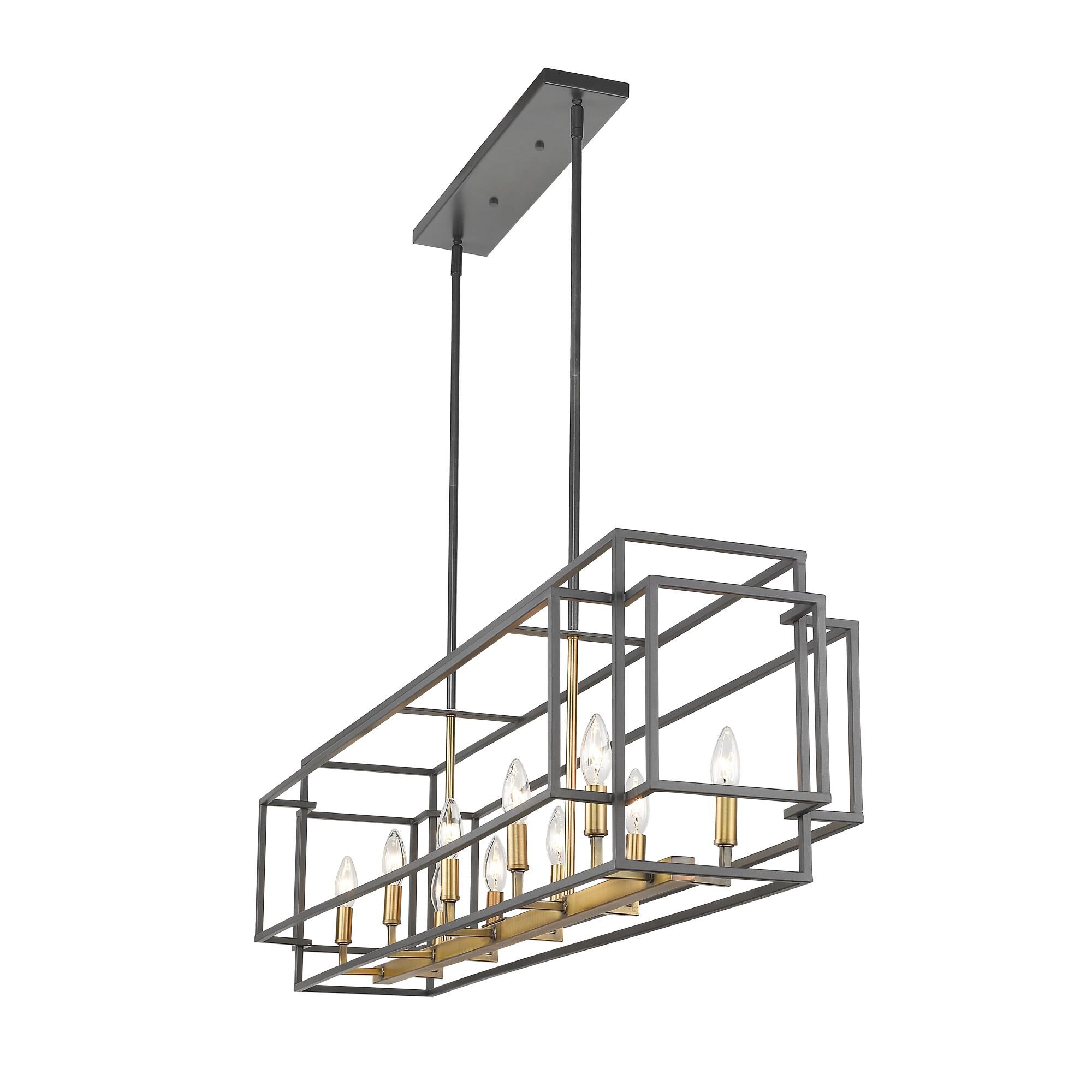 Titania 54 Inch 10 Light Linear Suspension Light by Z-Lite