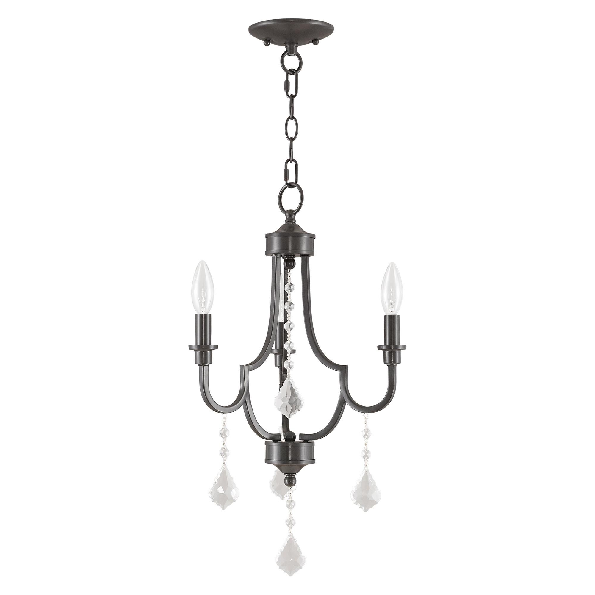 Glendale 14 Inch 3 Light Mini Chandelier by Livex Lighting