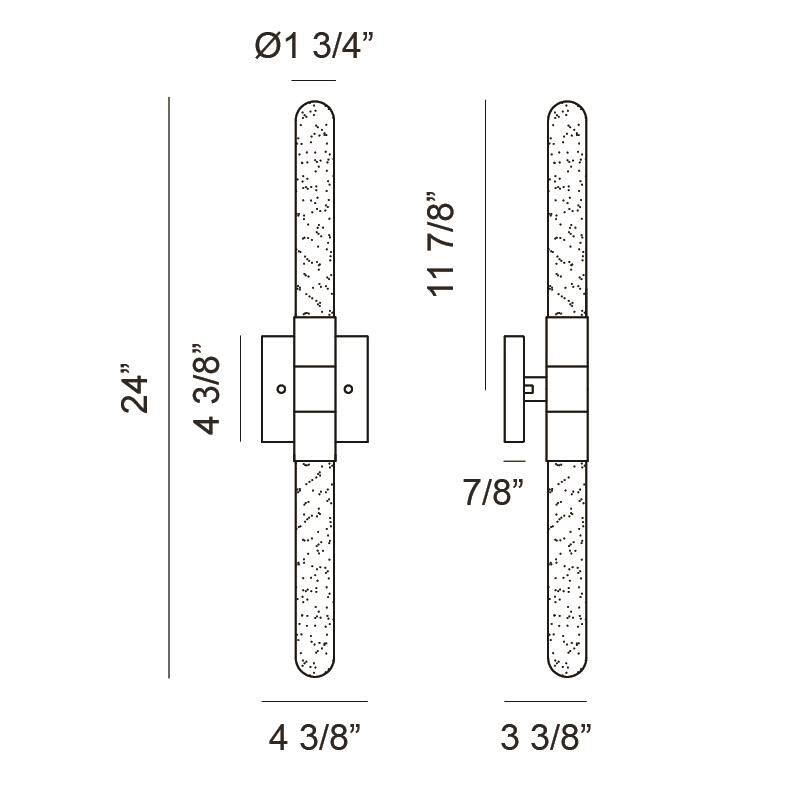 Matteo Lighting Aydin 24 Inch Wall Sconce