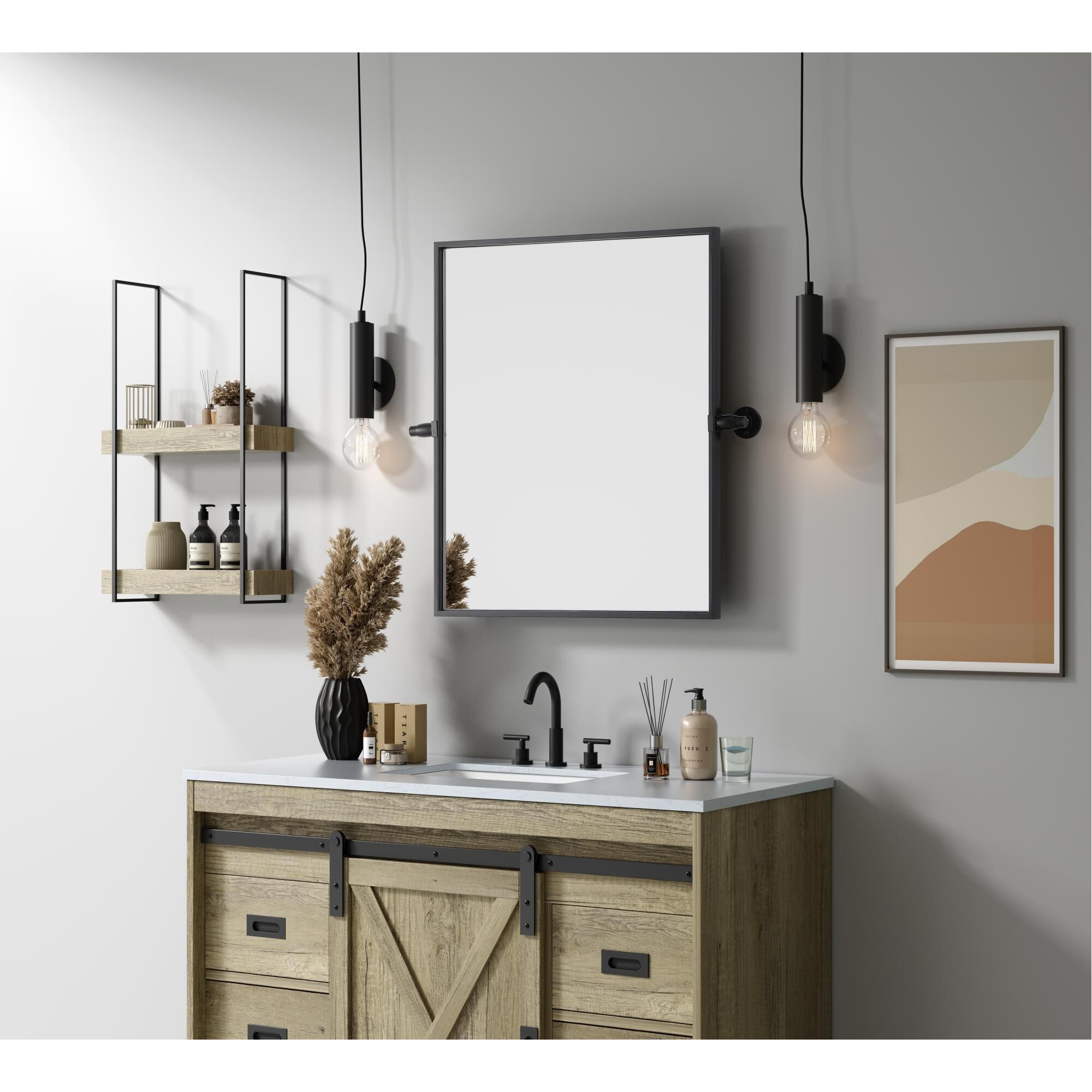 Shown in Black finish