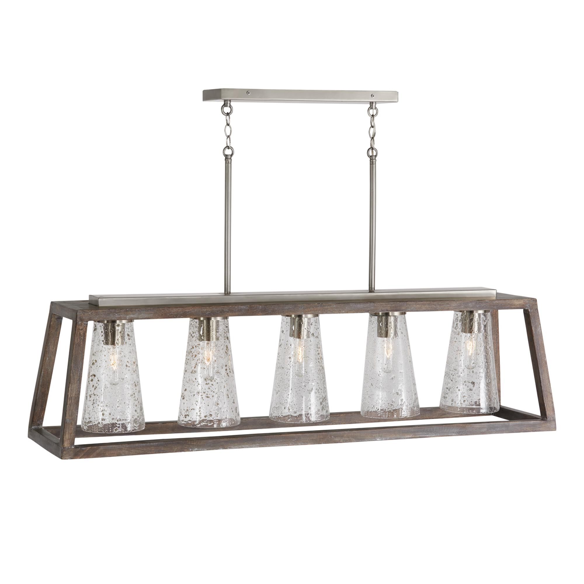 Shown in Barnhouse And Matte Nickel finish and 504 glass