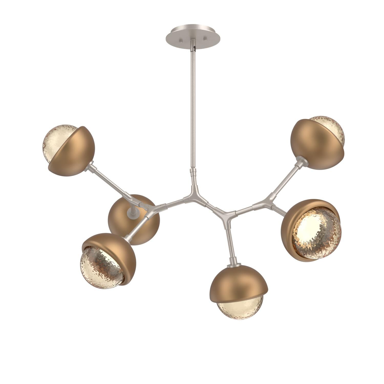 Levi Wilson Cabochon 31 Inch Linear Suspension Light by Hammerton Studio