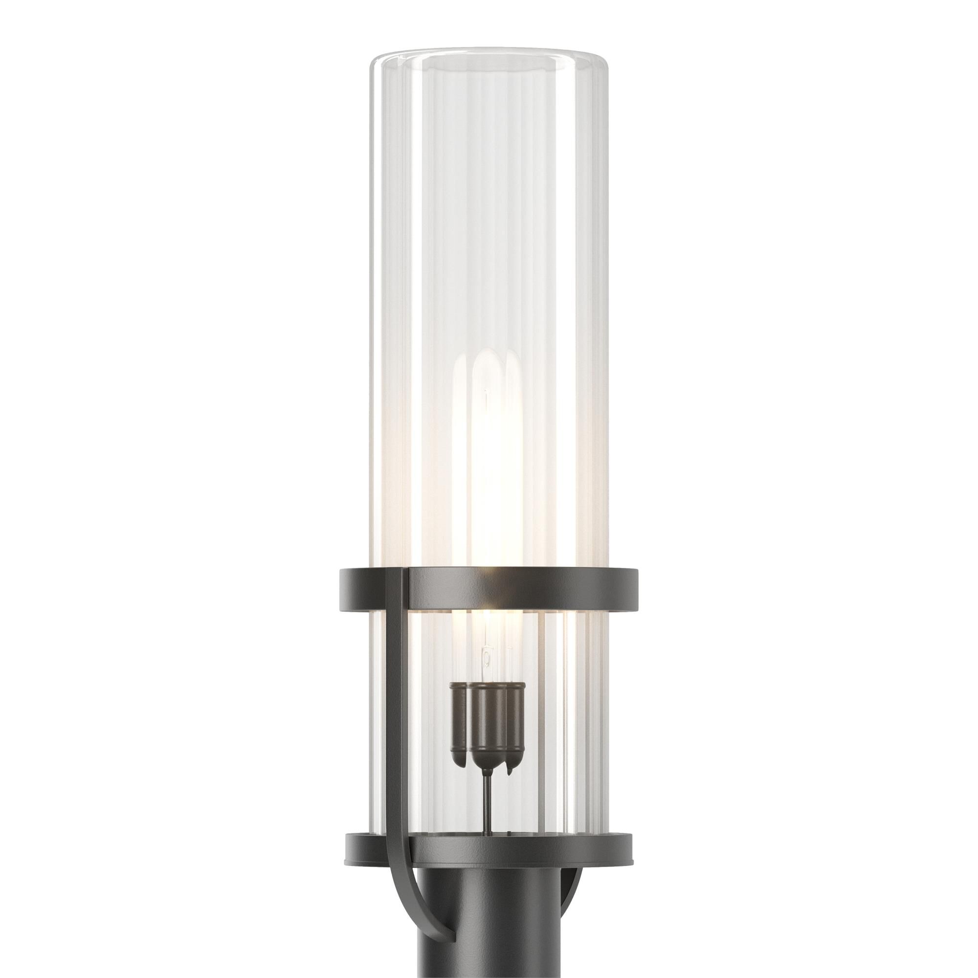 Shown in Coastal Black finish and Clear glass and Clear Glass shade