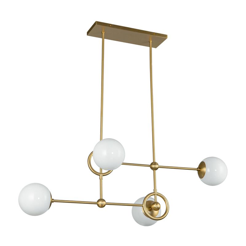 Fiore Medium Linear Chandelier by Alora Mood