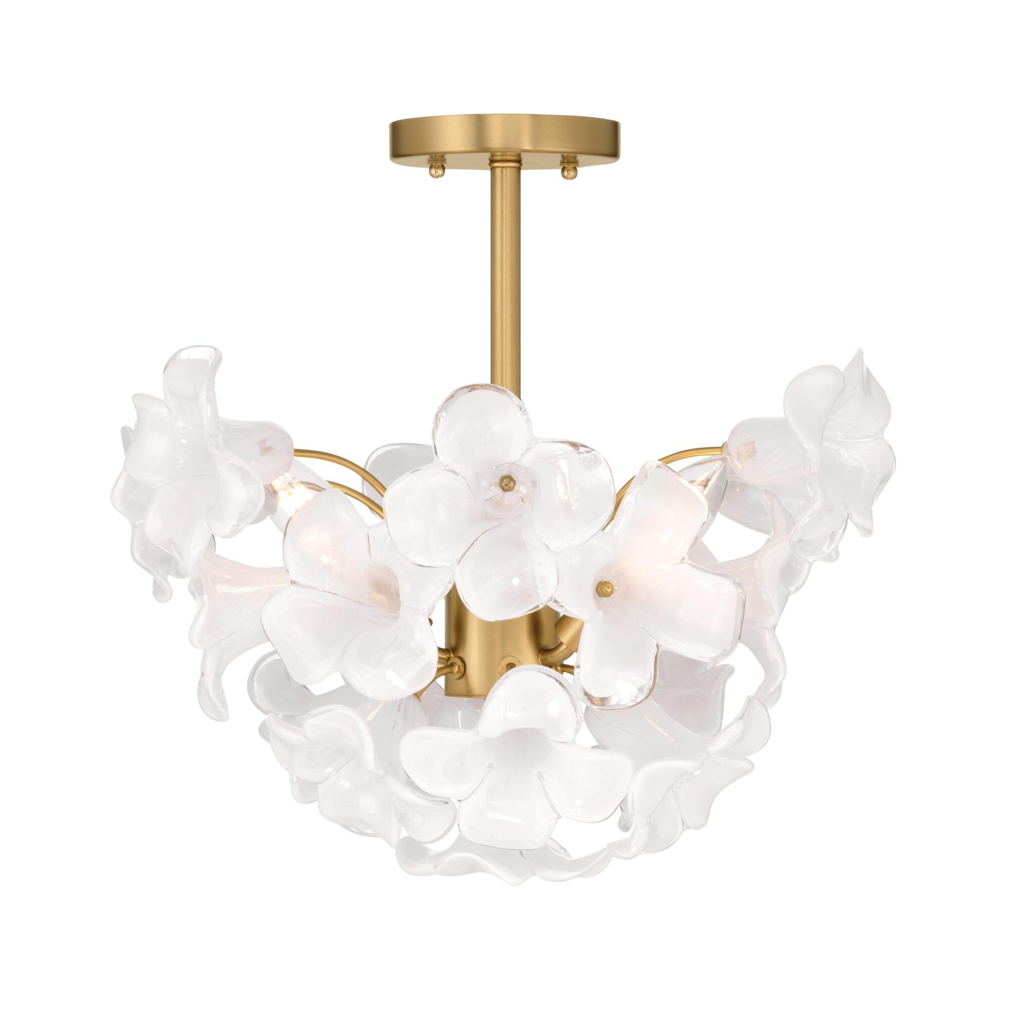 Bloome 17 Inch Semi Flush Mount by Metropolitan Lighting