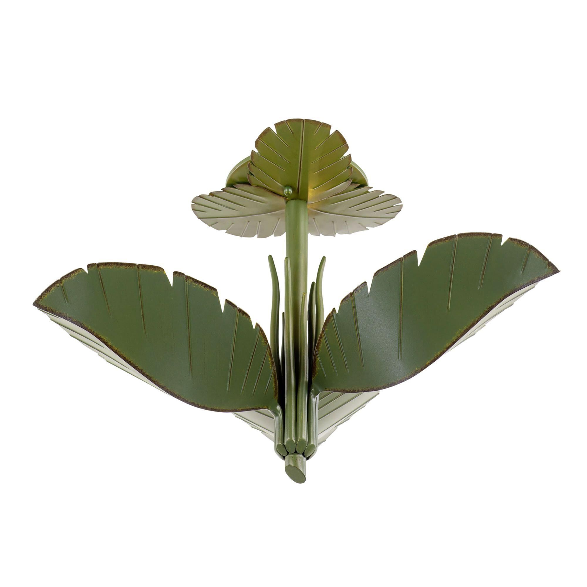 Banana Leaf 24 Inch 3 Light Semi Flush Mount by Varaluz