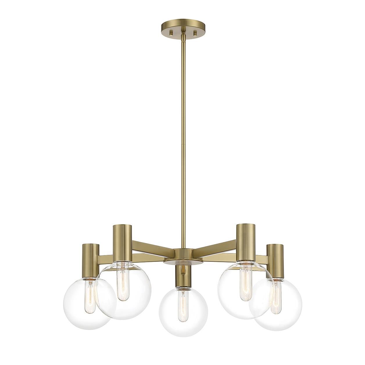 Wright 28 Inch 5 Light Chandelier by Savoy House