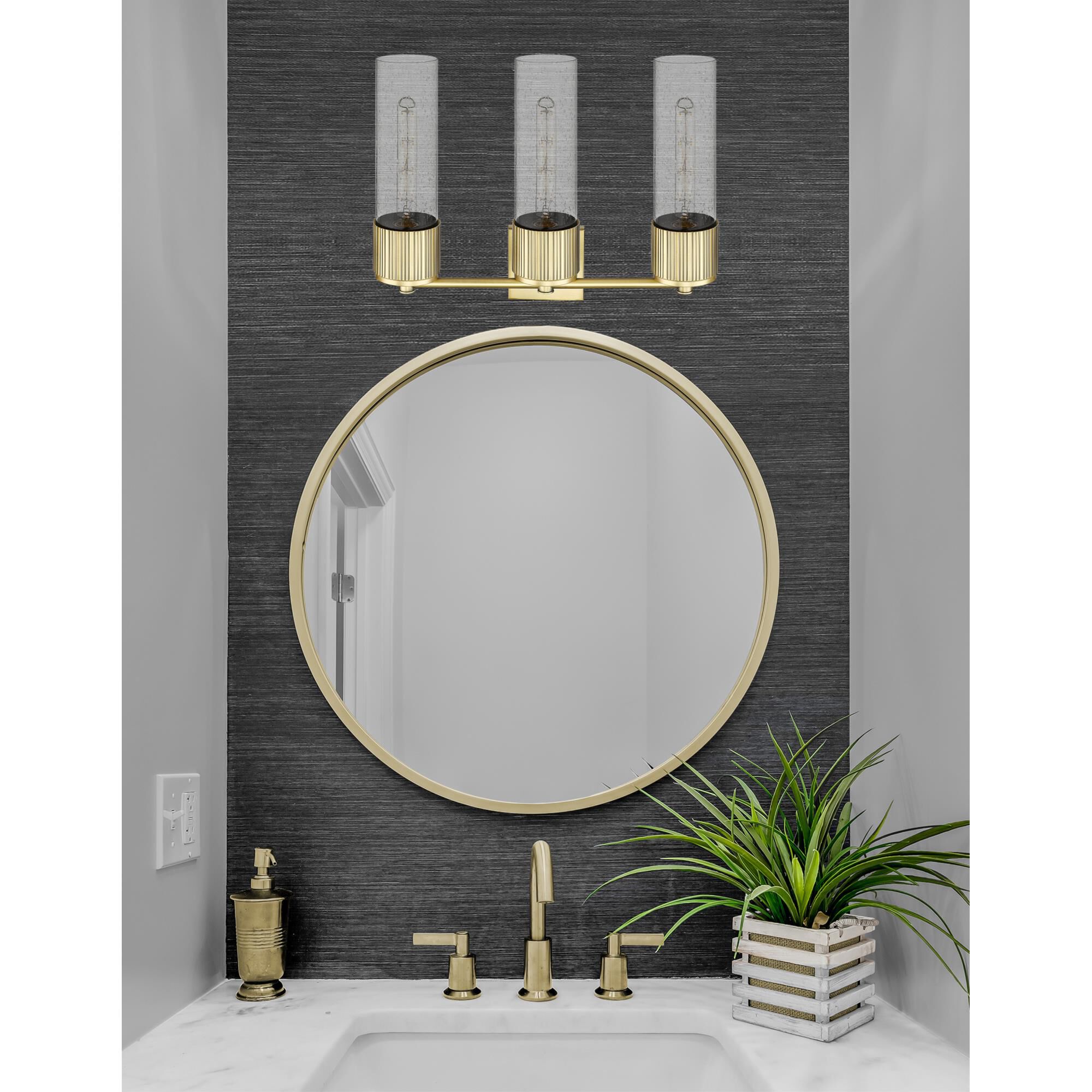 Bruno Marashlian Bolivar 20 Inch 3 Light Bath Vanity Light by Innovations Lighting