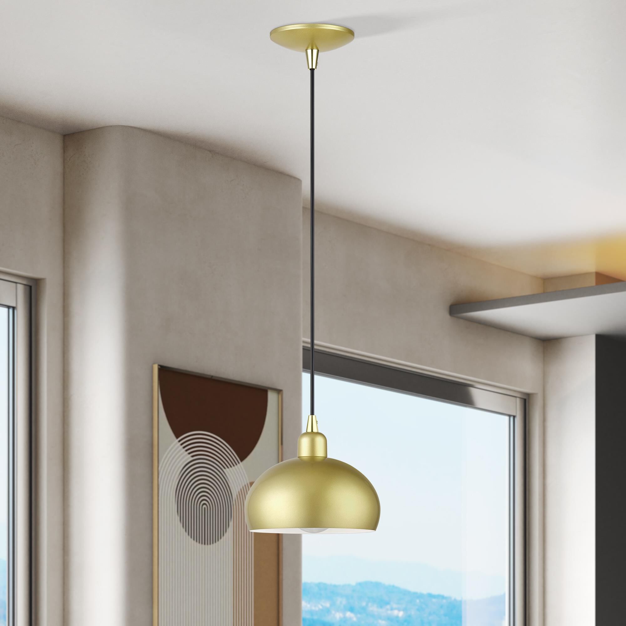 Domma 8 Inch Mini Pendant by Livex Lighting