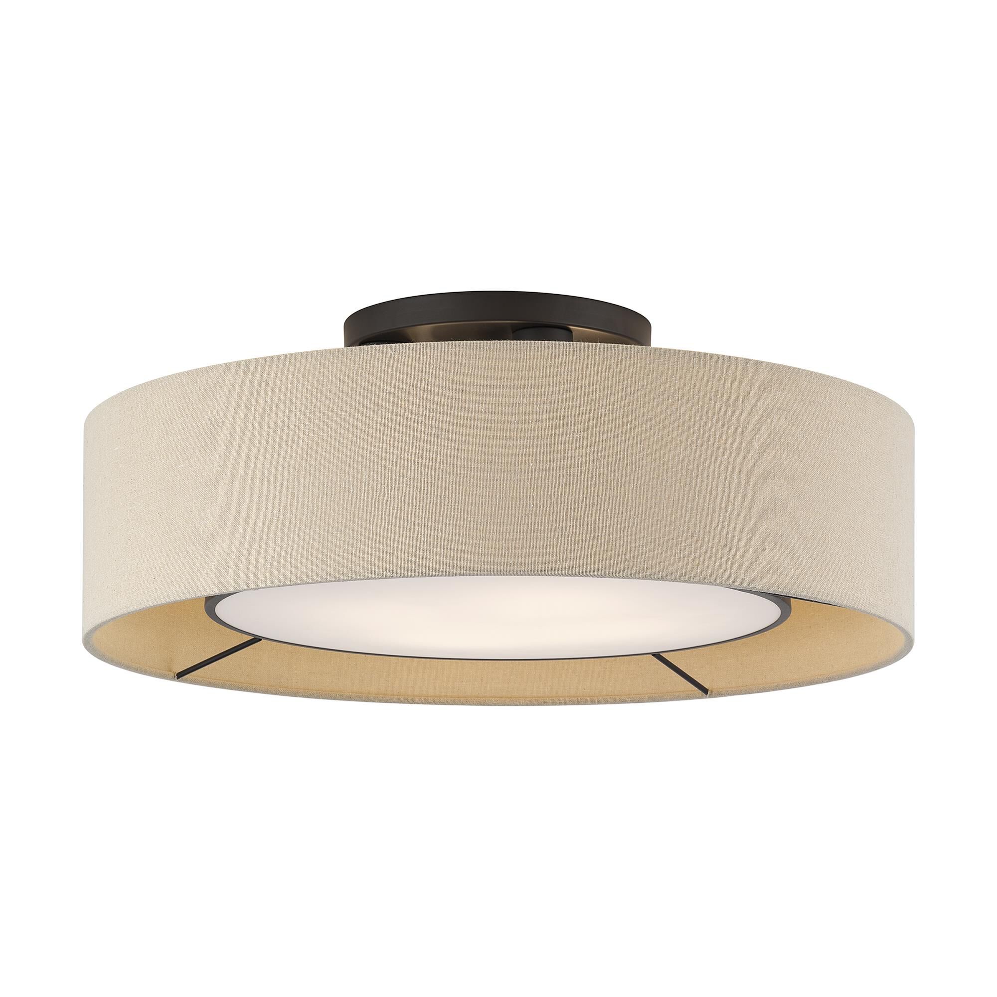 Ellsworth 21 Inch Semi Flush Mount by Livex Lighting