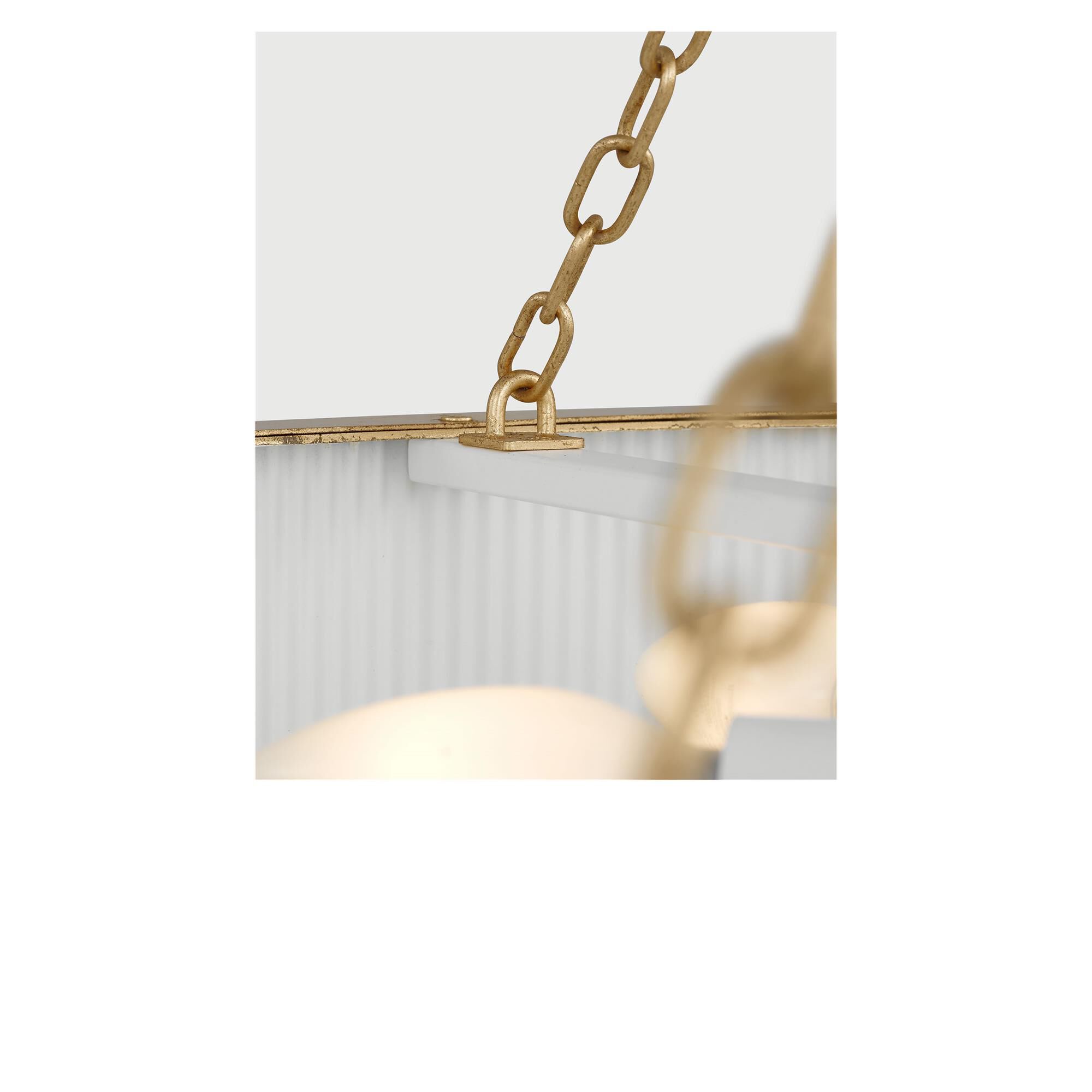 Shown in Gild finish and Silk Screen White Inside, Clear Outside shade