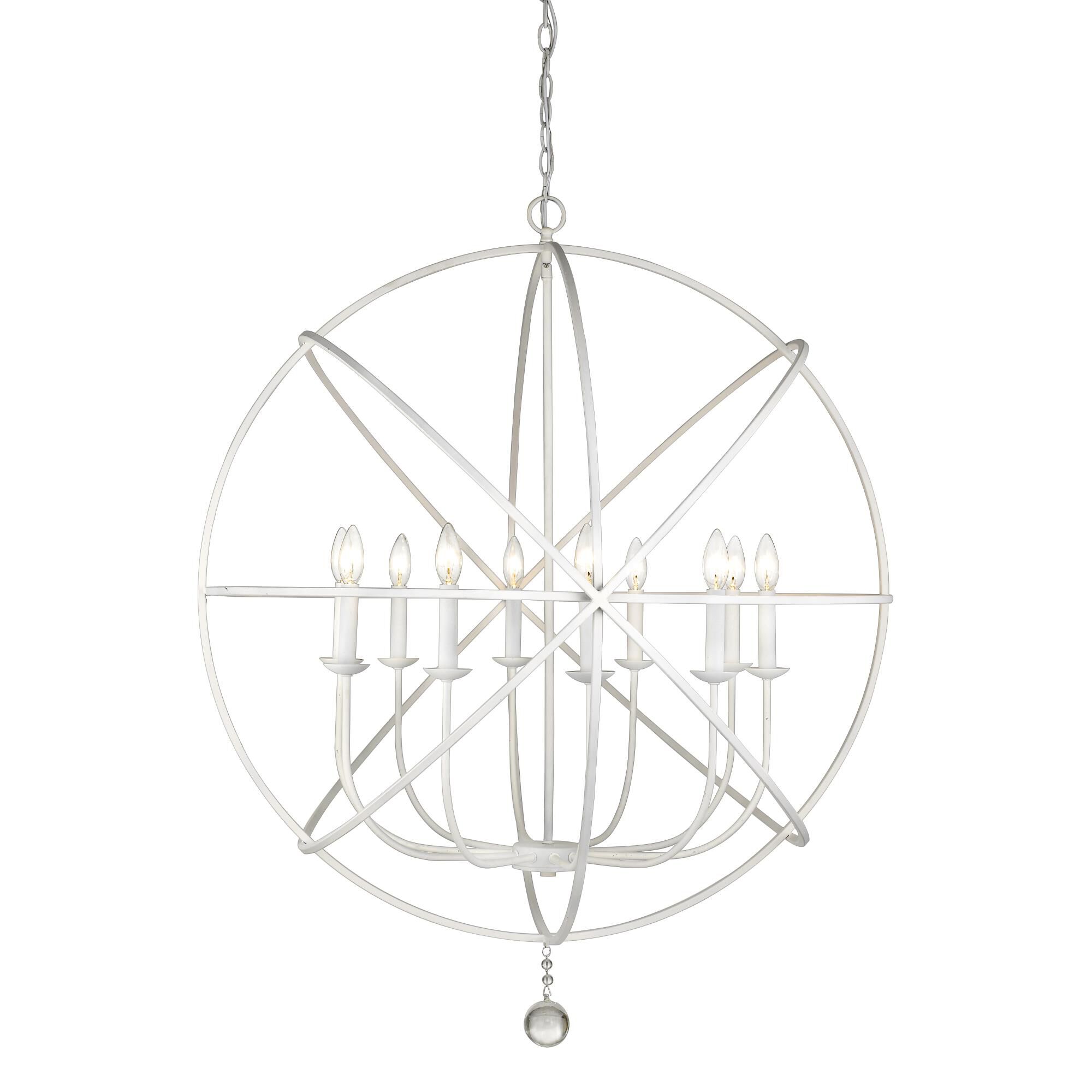 Shown in Matte White finish and --- glass and --- shade