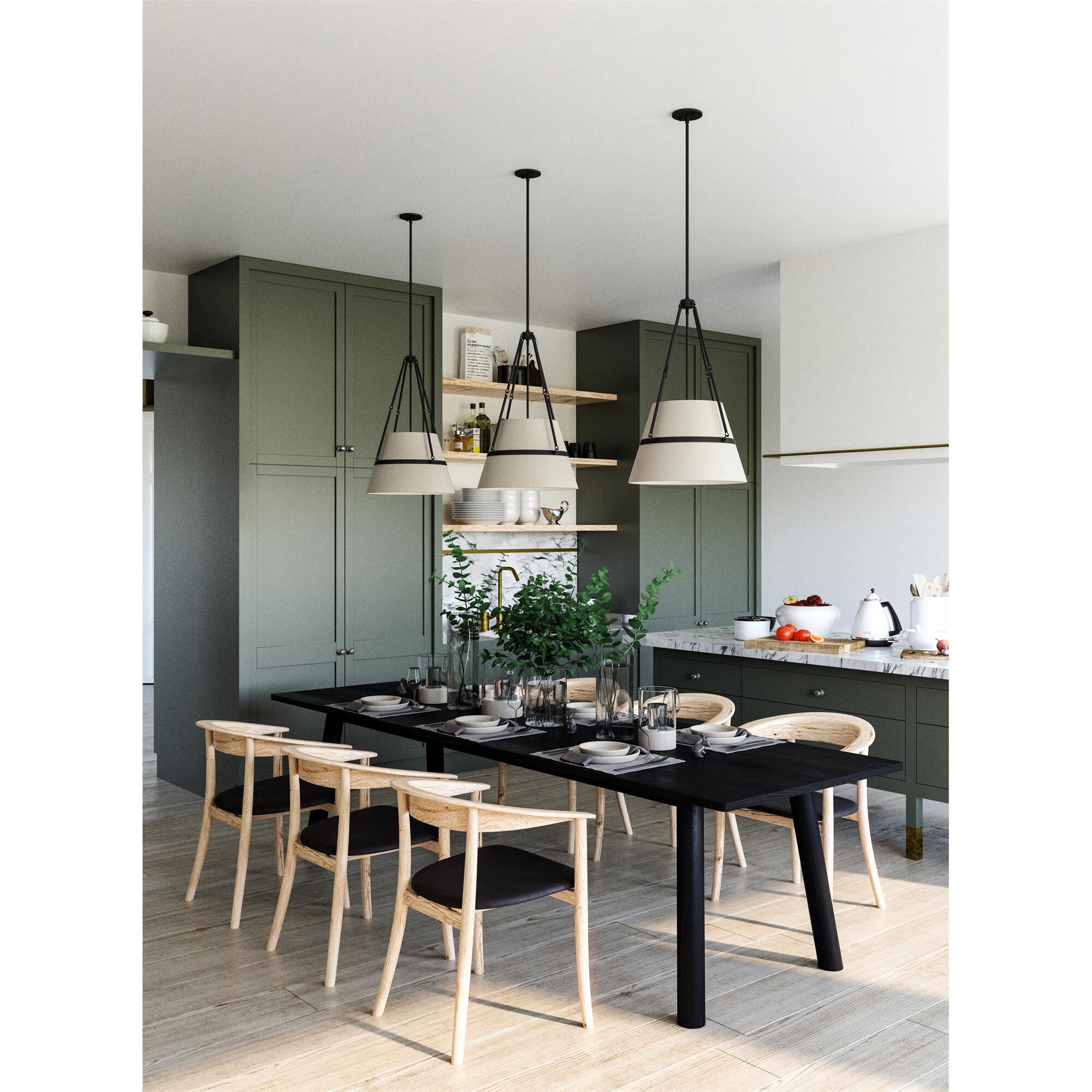 Shown in Matte Black And White Linen finish