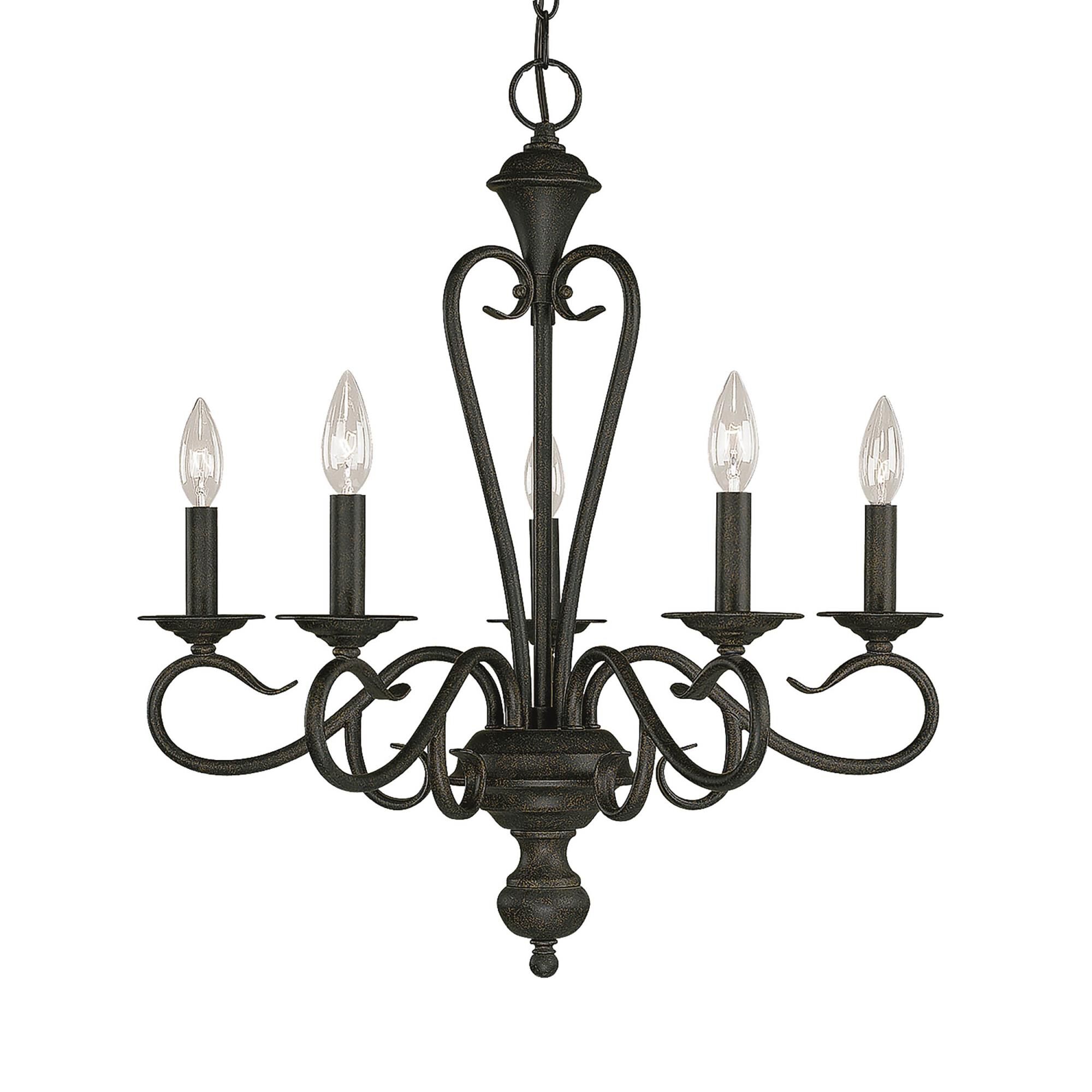 Devonshire 22 Inch 5 Light Chandelier by Millennium Lighting