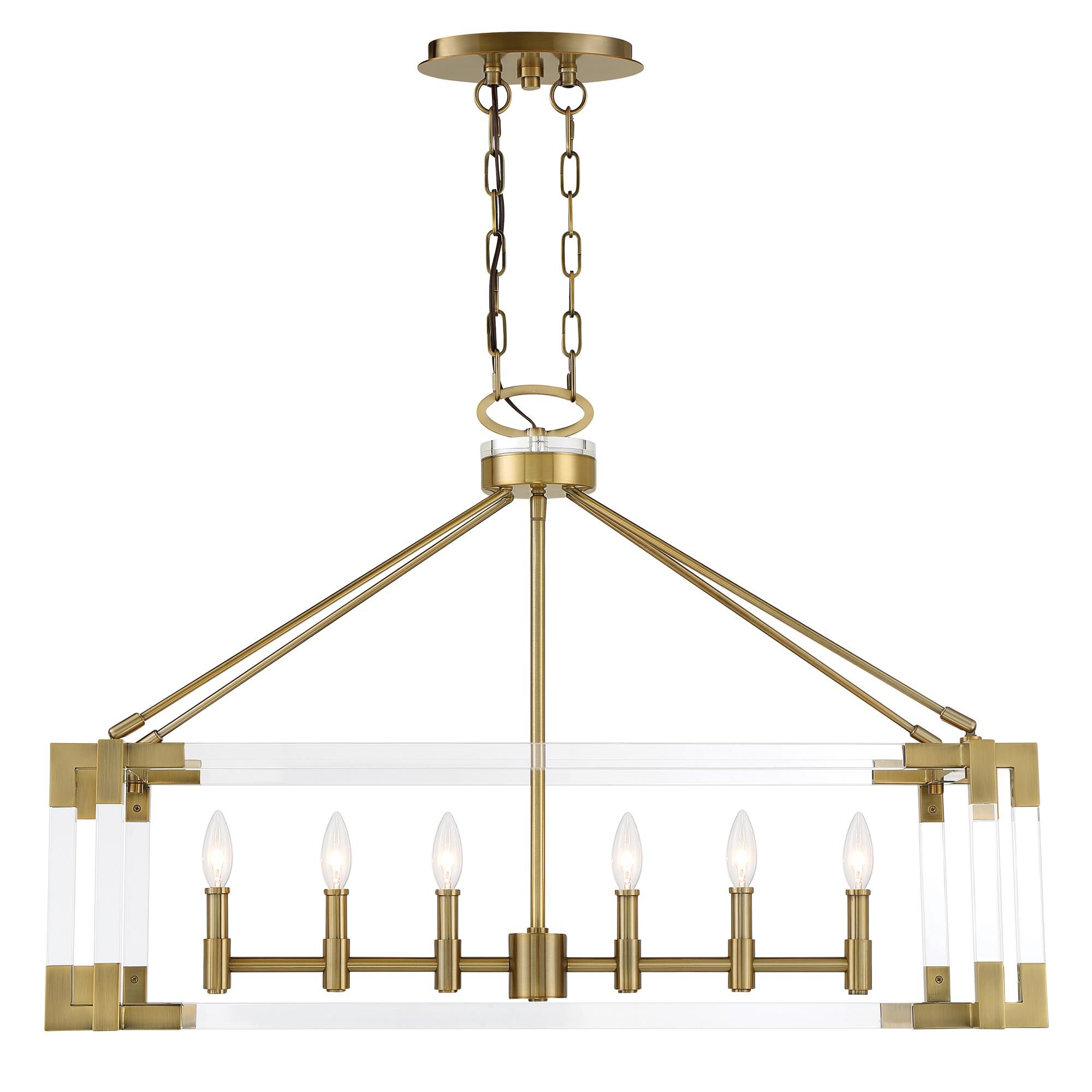 Prima Vista Small Linear Chandelier,