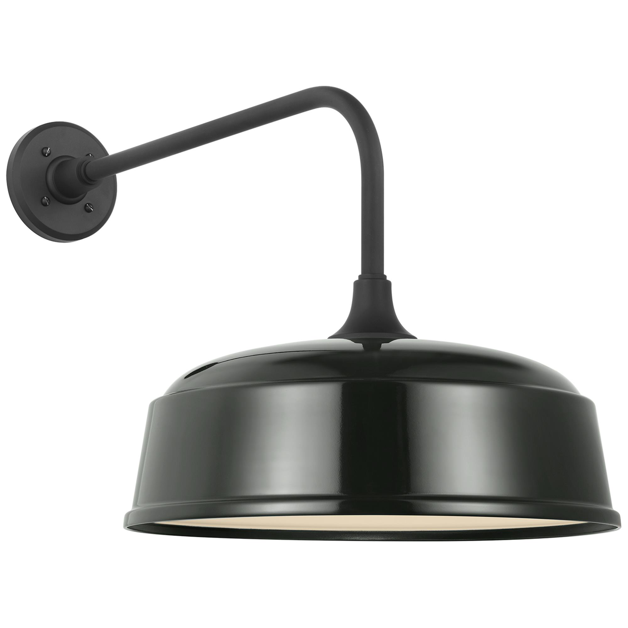 Shown in Matte Black finish and Green shade