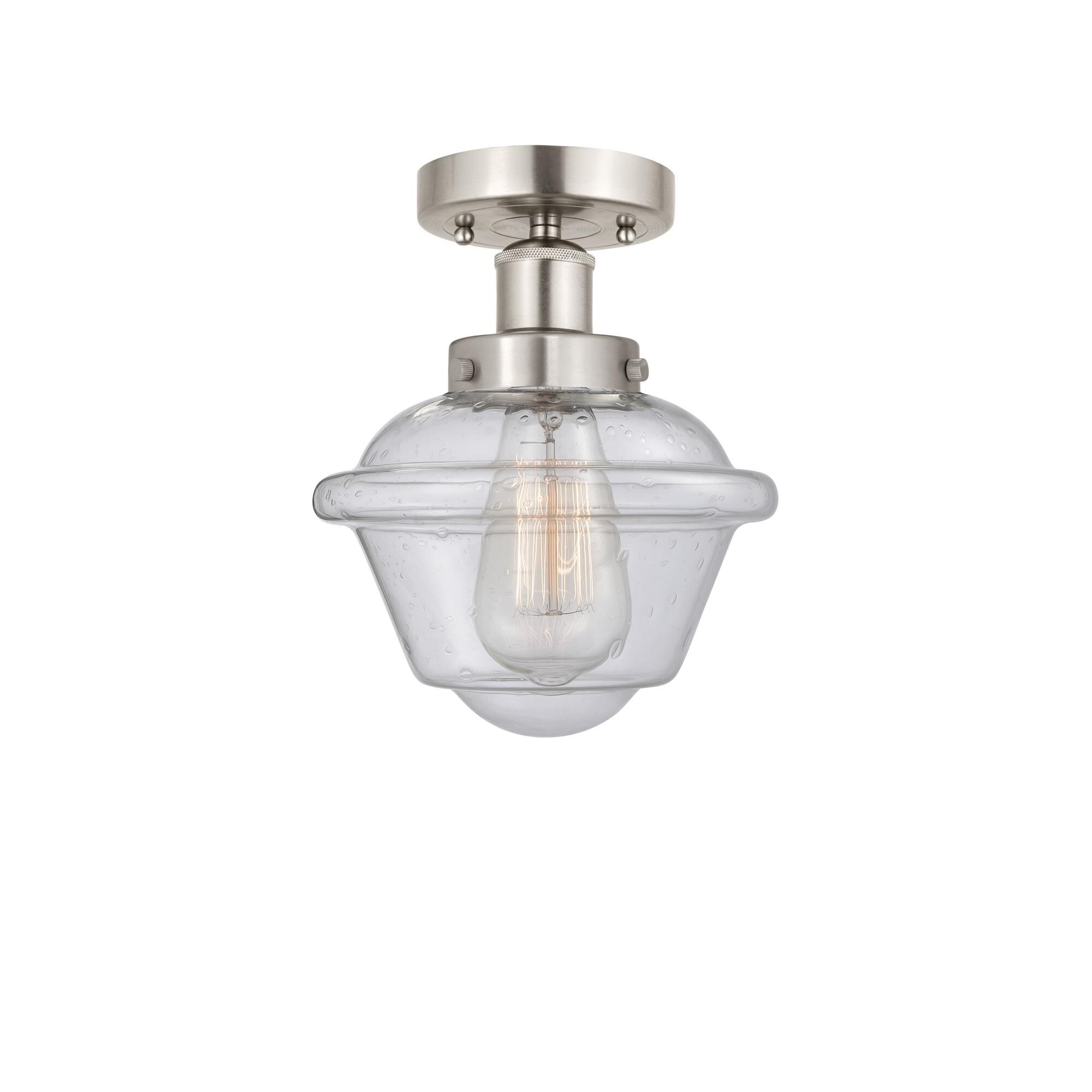 Shown in Brushed Satin Nickel, Mercury finish and Mercury glass and Mercury Glass shade