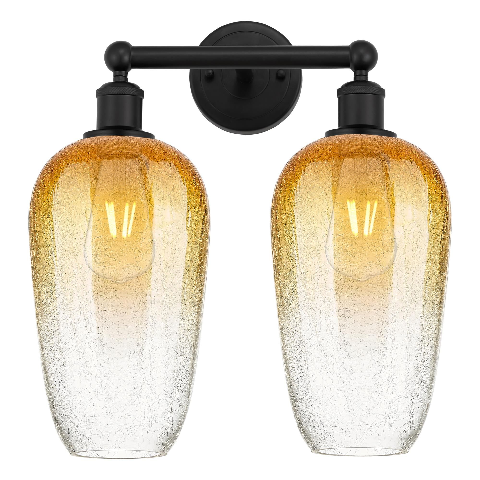 Shown in Matte Black finish and Amber glass