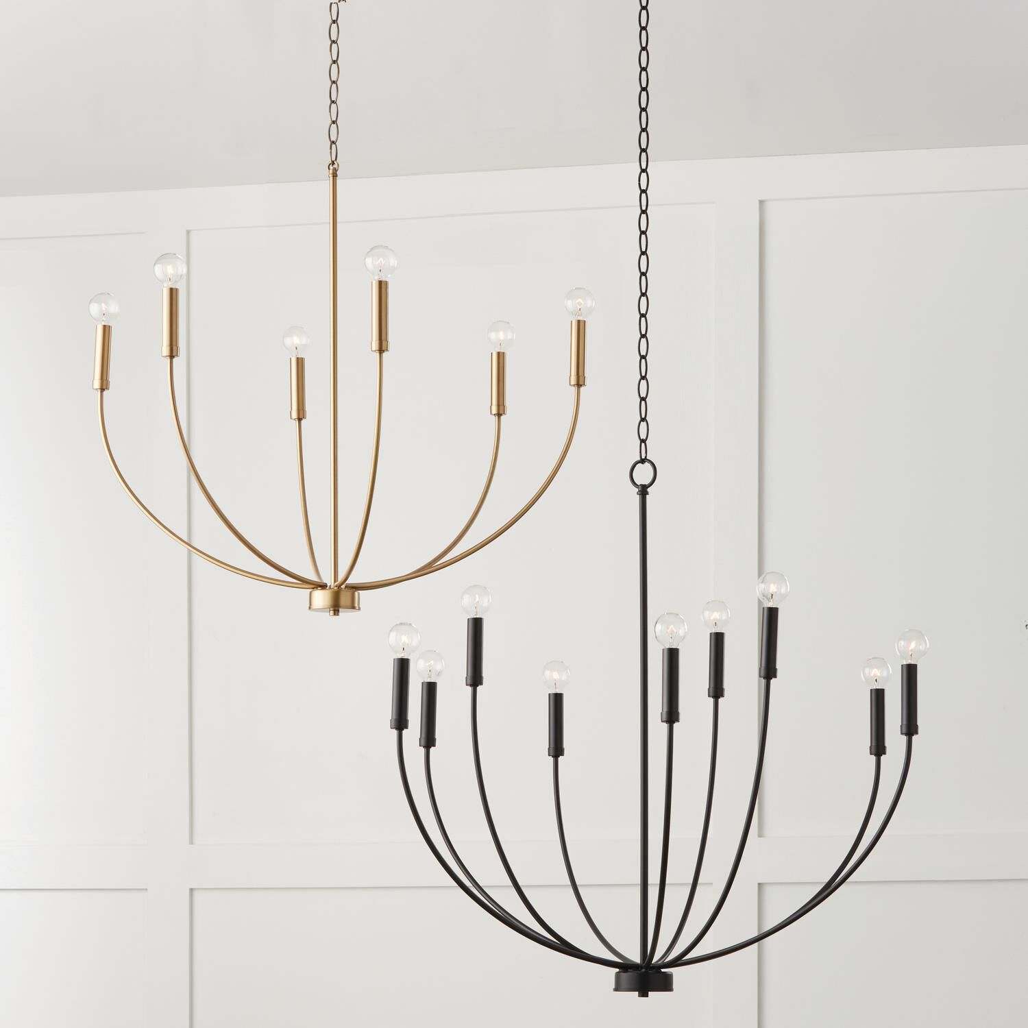 Ansley 35.25 Inch 9 Light Chandelier by Homeplace by Capital Lighting Fixture Company