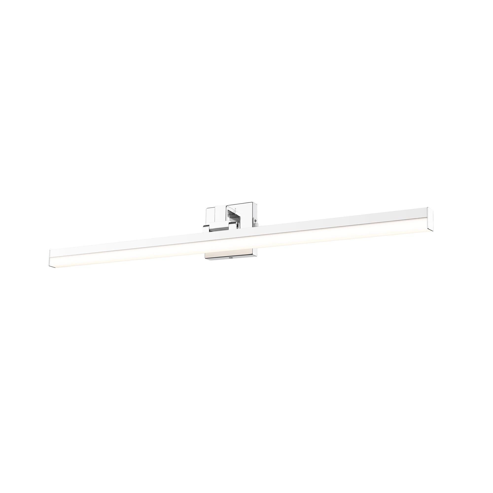 Shown in Chrome finish and Frosted glass and Frosted shade