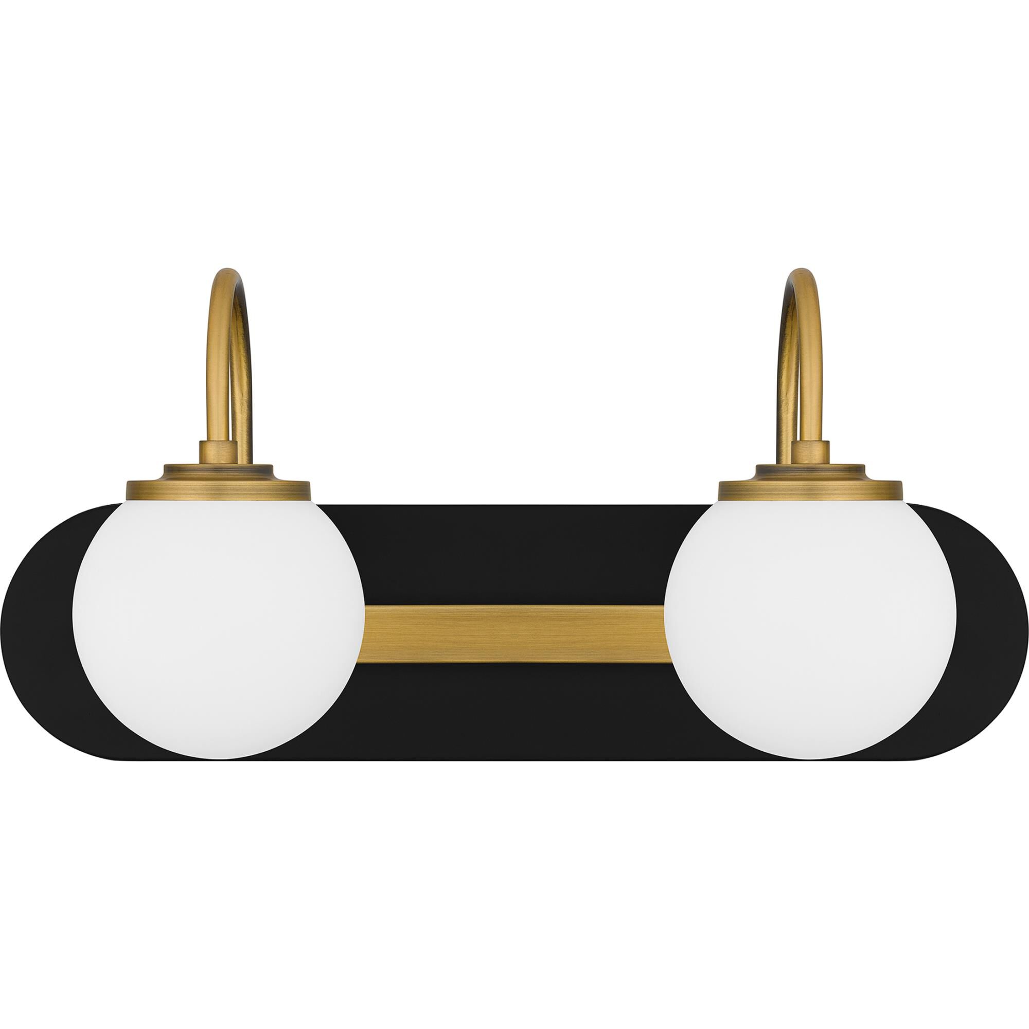 Shown in Matte Black finish and Opal Etched Glass shade