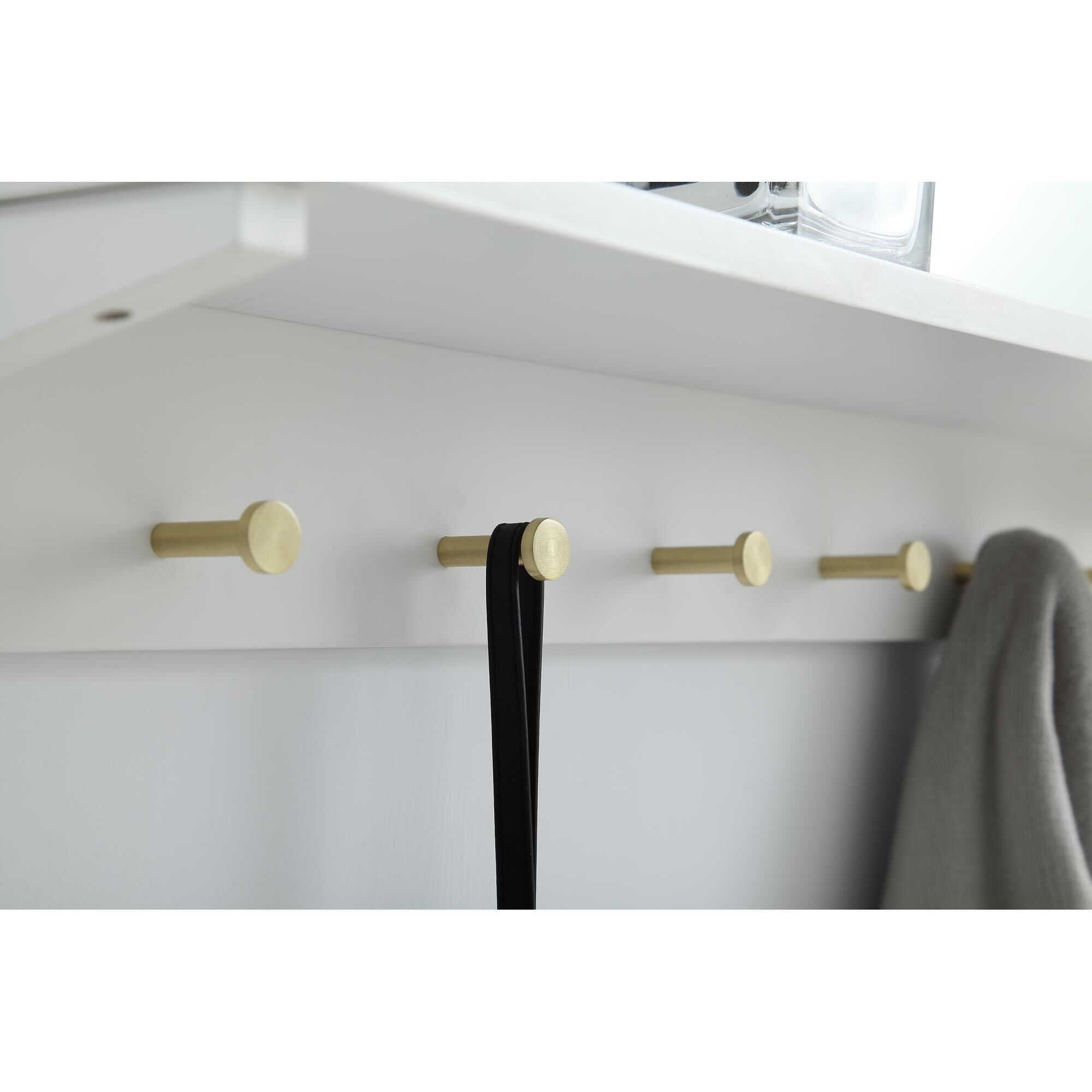 Shown in White finish