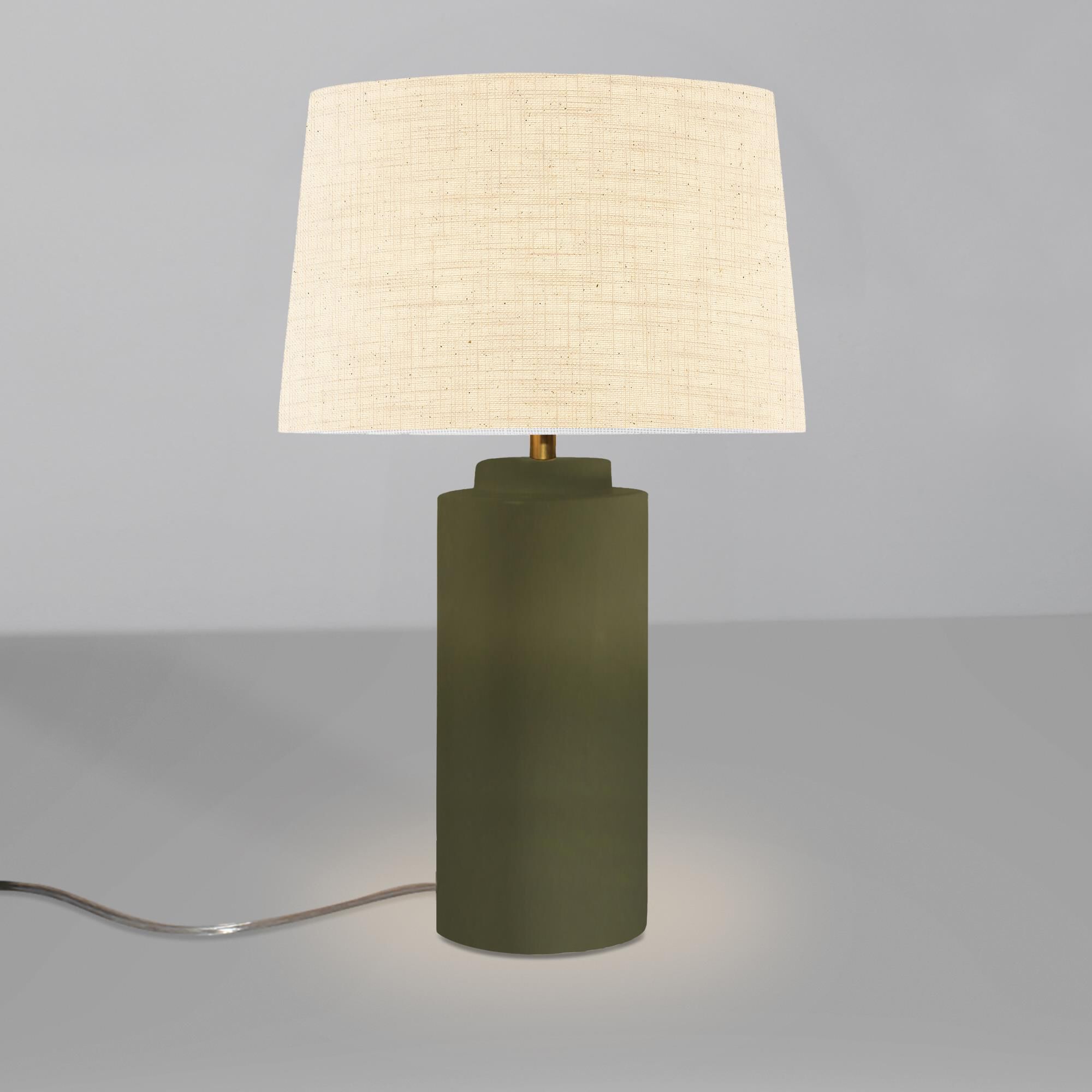 Shown in Matte Green finish and Cream shade