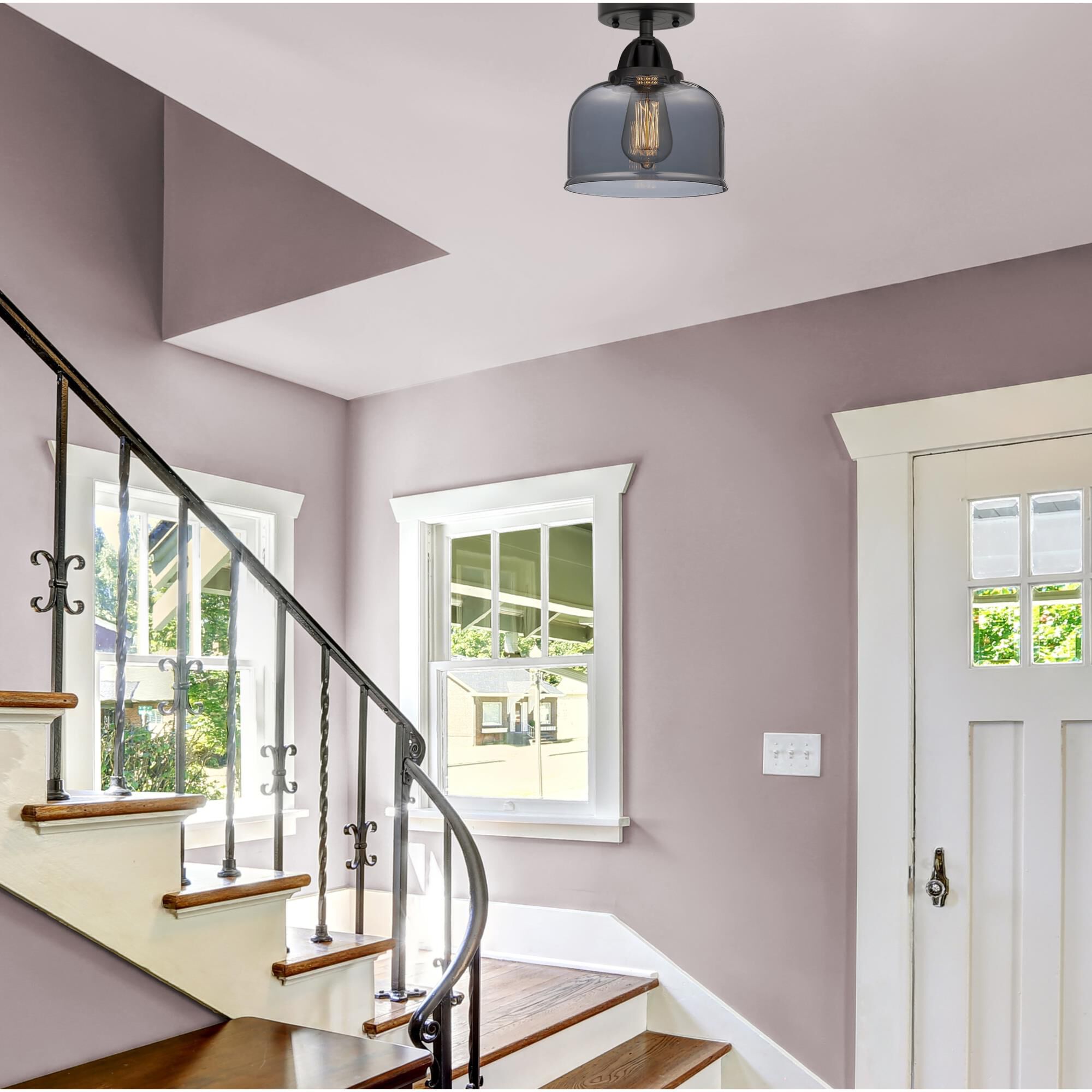 Bruno Marashlian Bell 8 Inch 1 Light Semi Flush Mount by Innovations Lighting