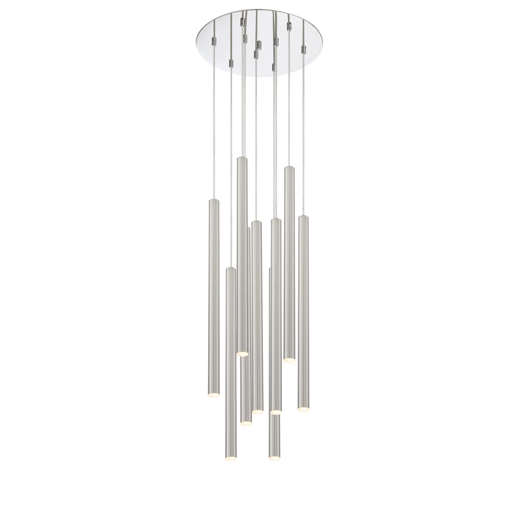 Forest 16 Inch 9 Light LED Multi Light Pendant by Z-Lite
