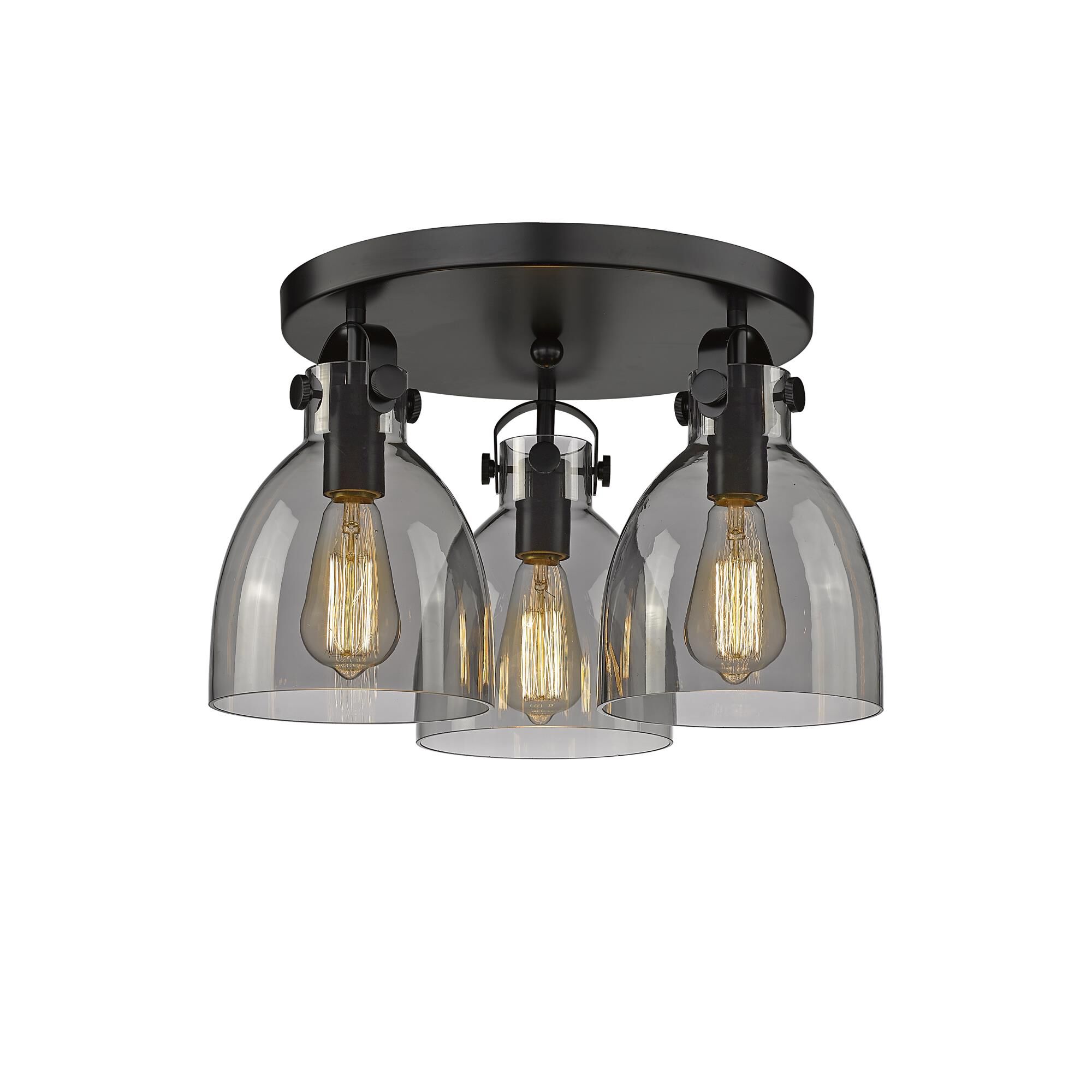 Bruno Marashlian Newton Bell 19 Inch 3 Light Flush Mount by Innovations Lighting