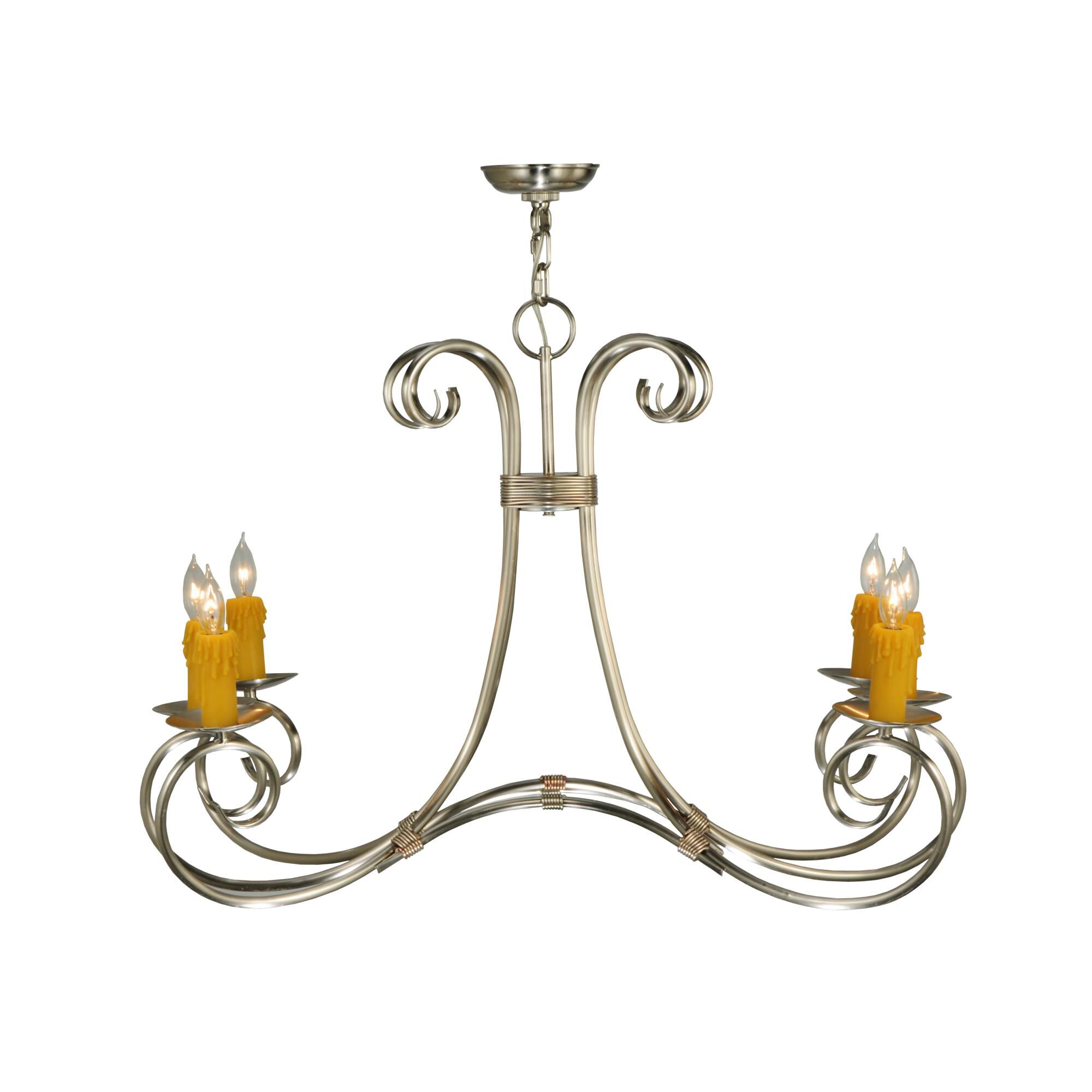 Elon 34 Inch 6 Light Chandelier by Meyda Lighting