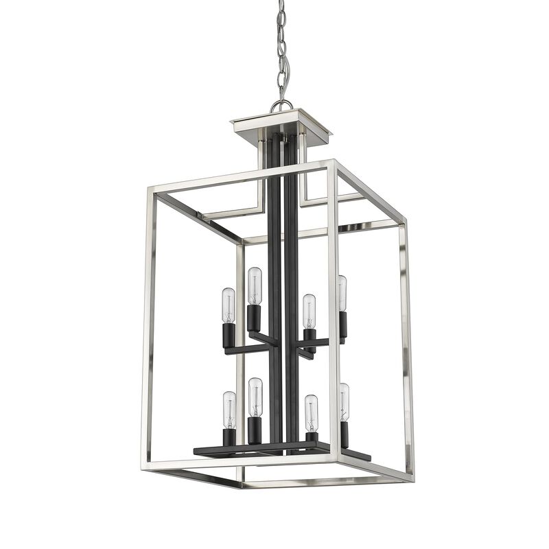 Quadra Medium Lantern Pendant by Z-Lite
