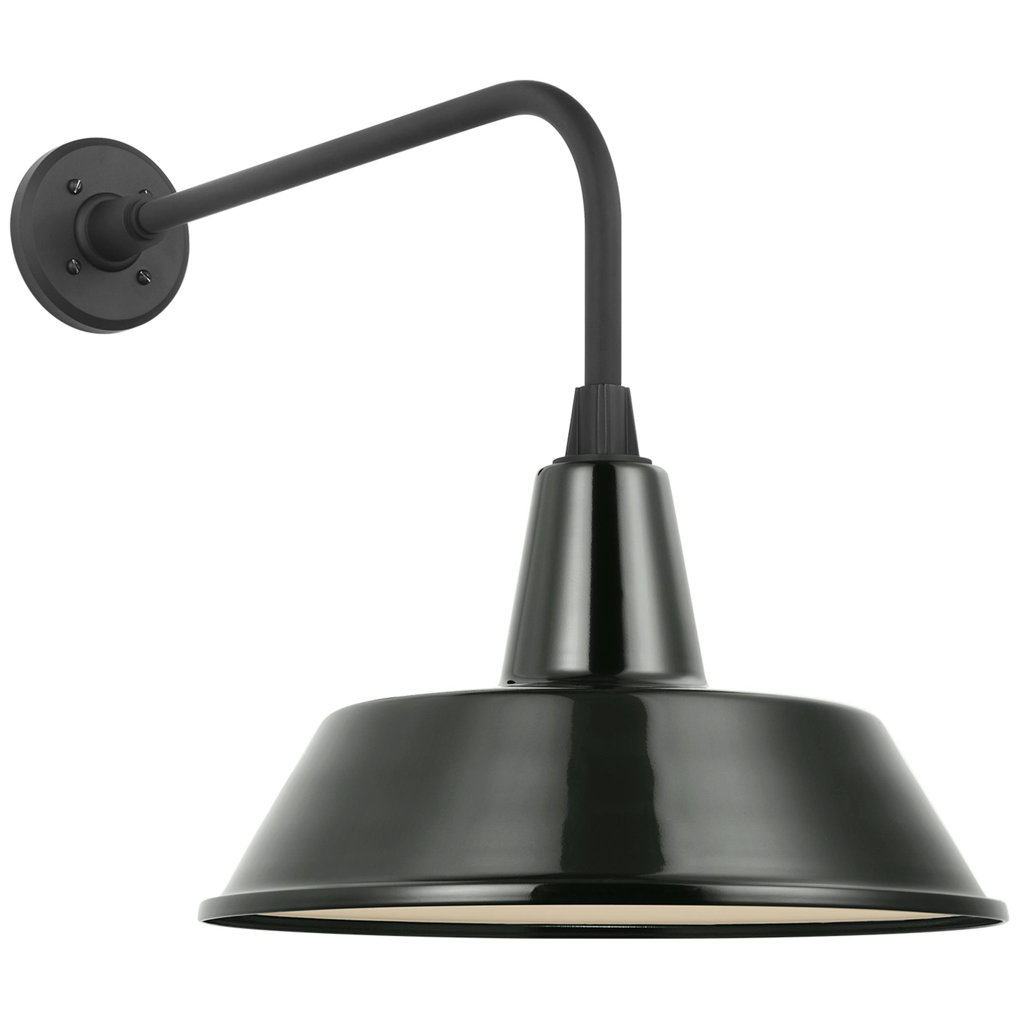 Shown in Matte Black finish and Green shade