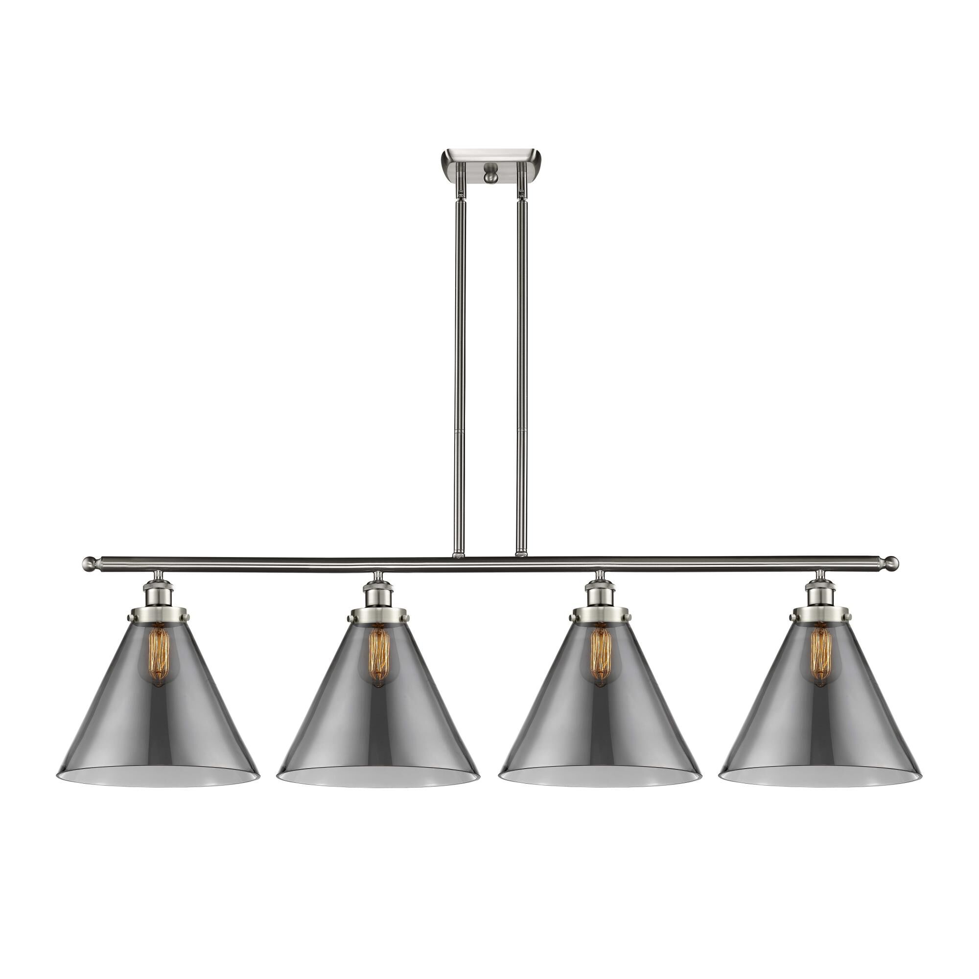 Shown in Satin Nickel finish and Brushed Satin Nickel shade