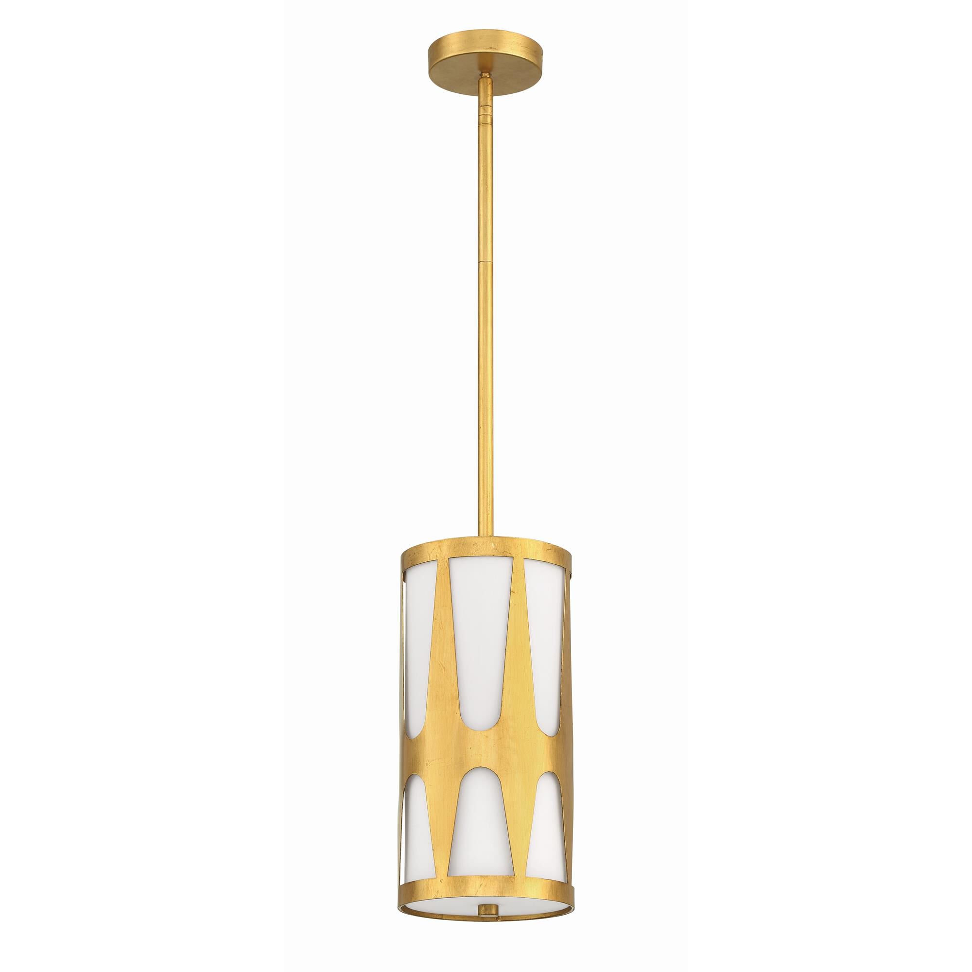 Shown in Antique Gold finish and Glass shade