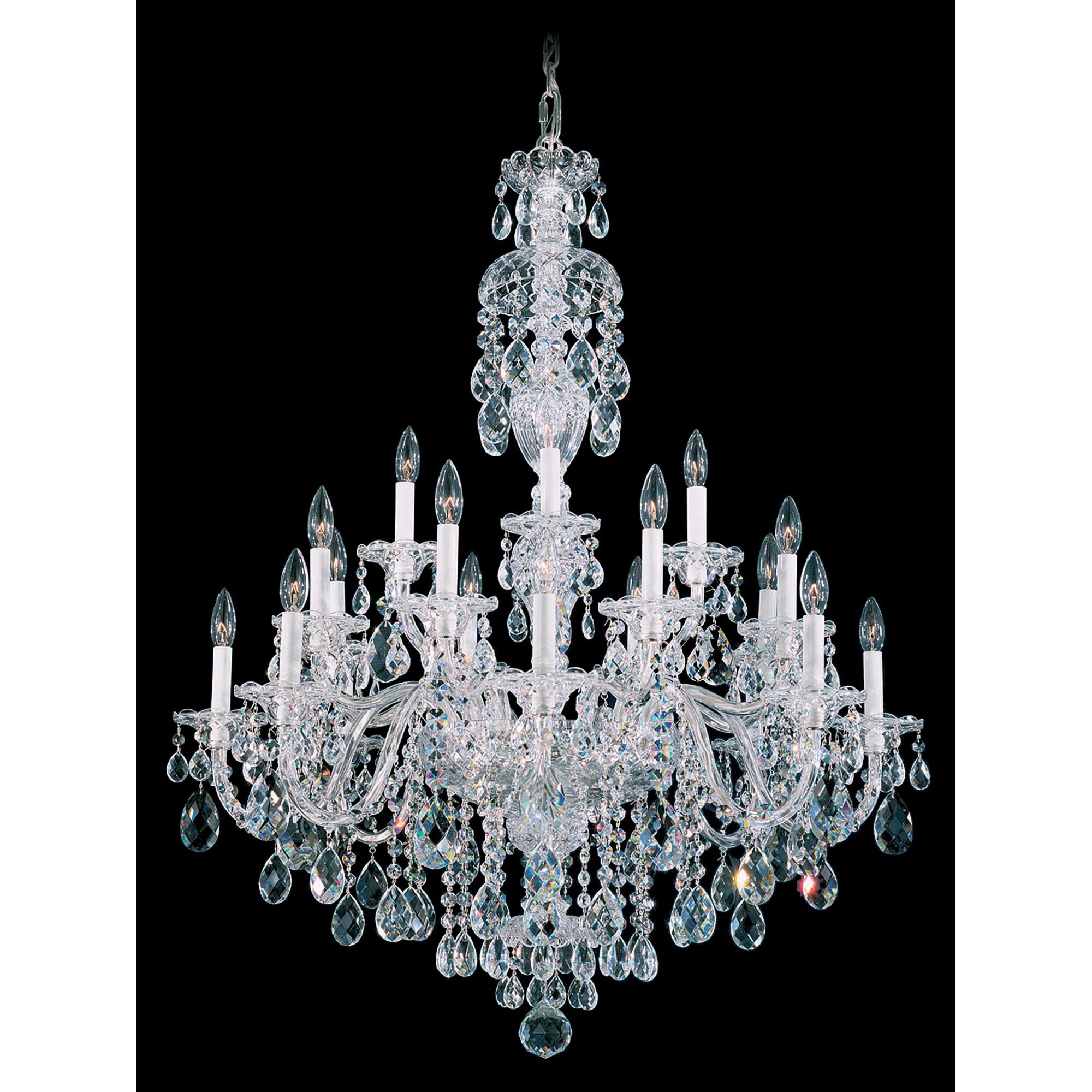 Sterling 34 Inch 20 Light Chandelier by Schonbek