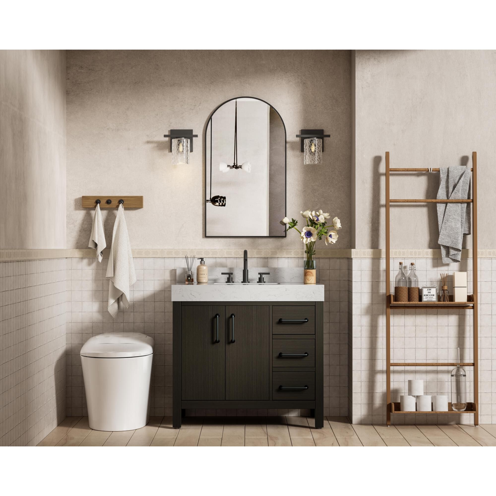 Shown in Mocha Brown finish