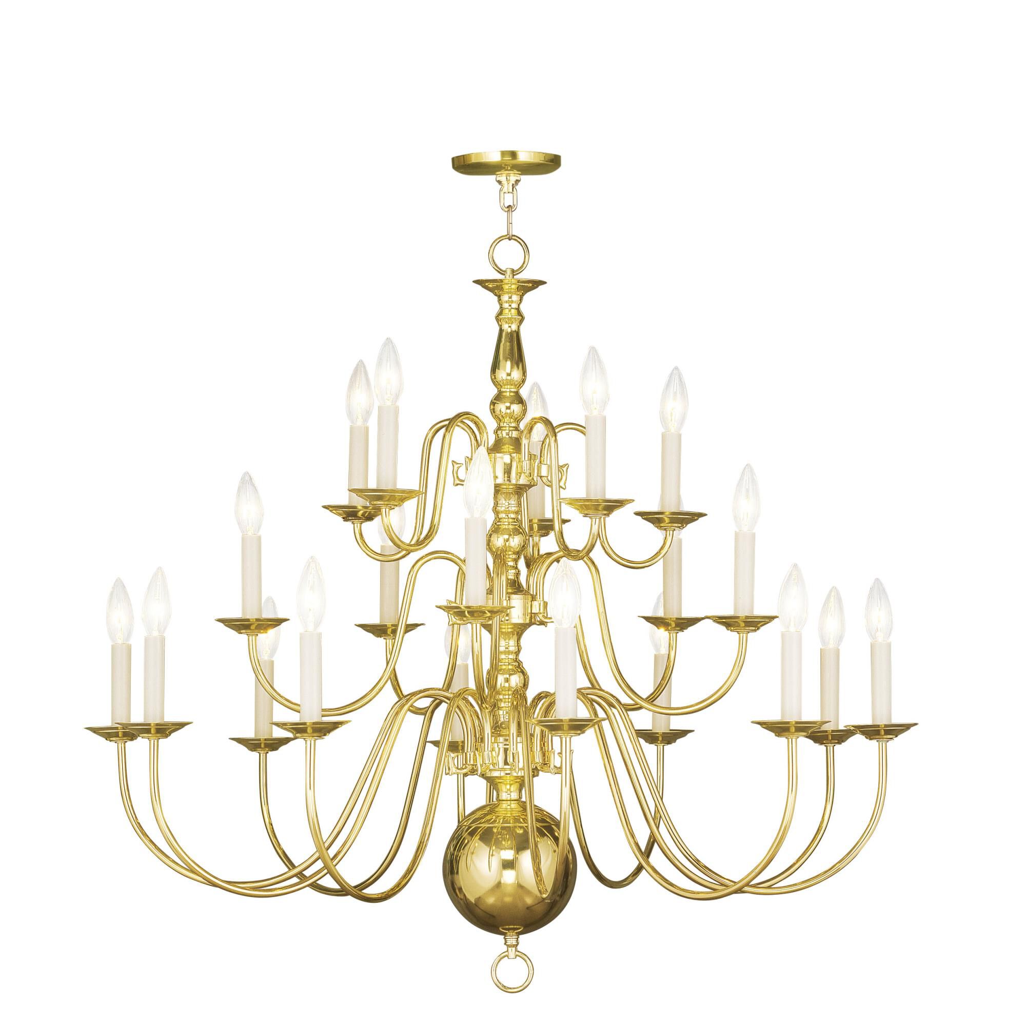 Williamsburgh 36 Inch 20 Light Chandelier by Livex Lighting