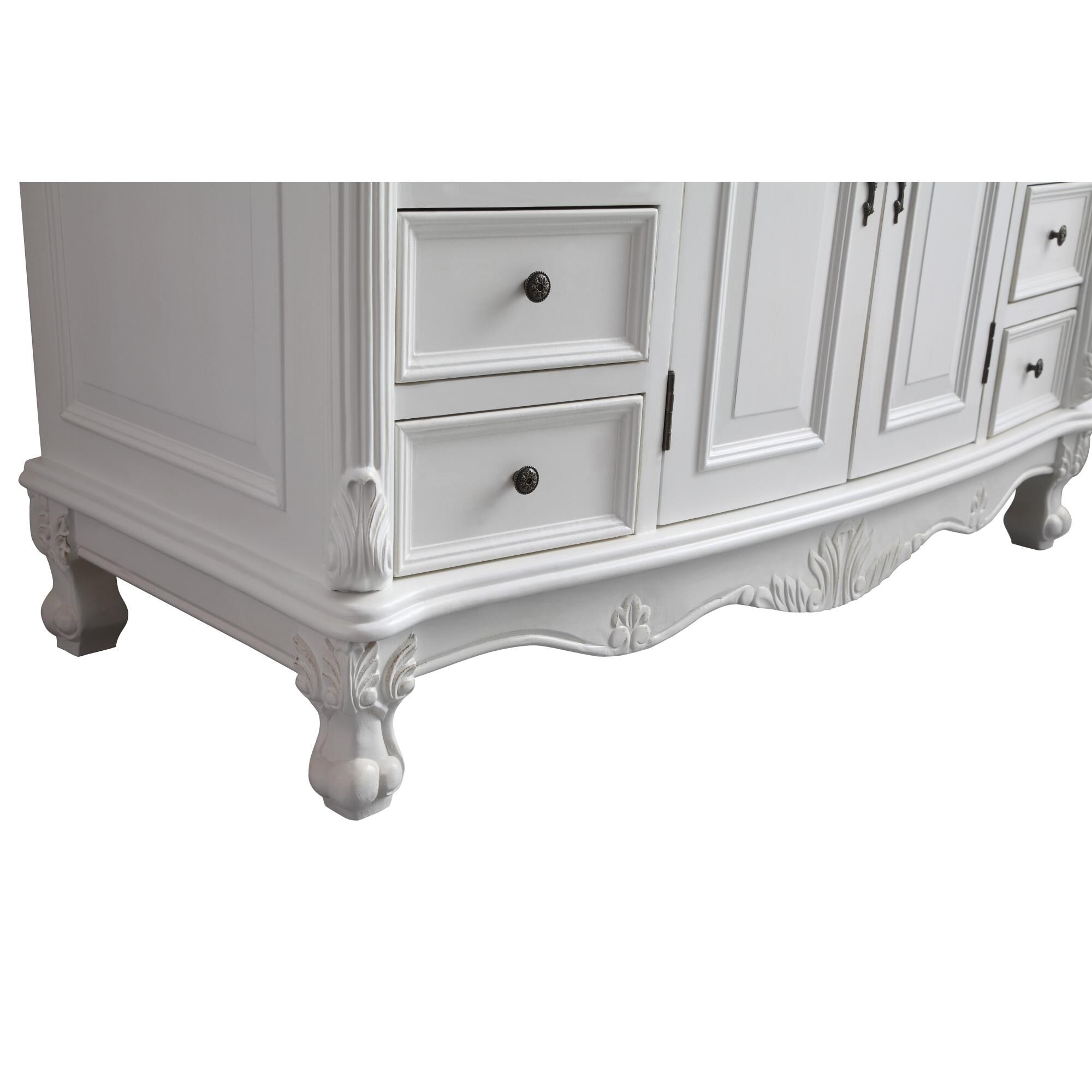 Shown in Antique White finish