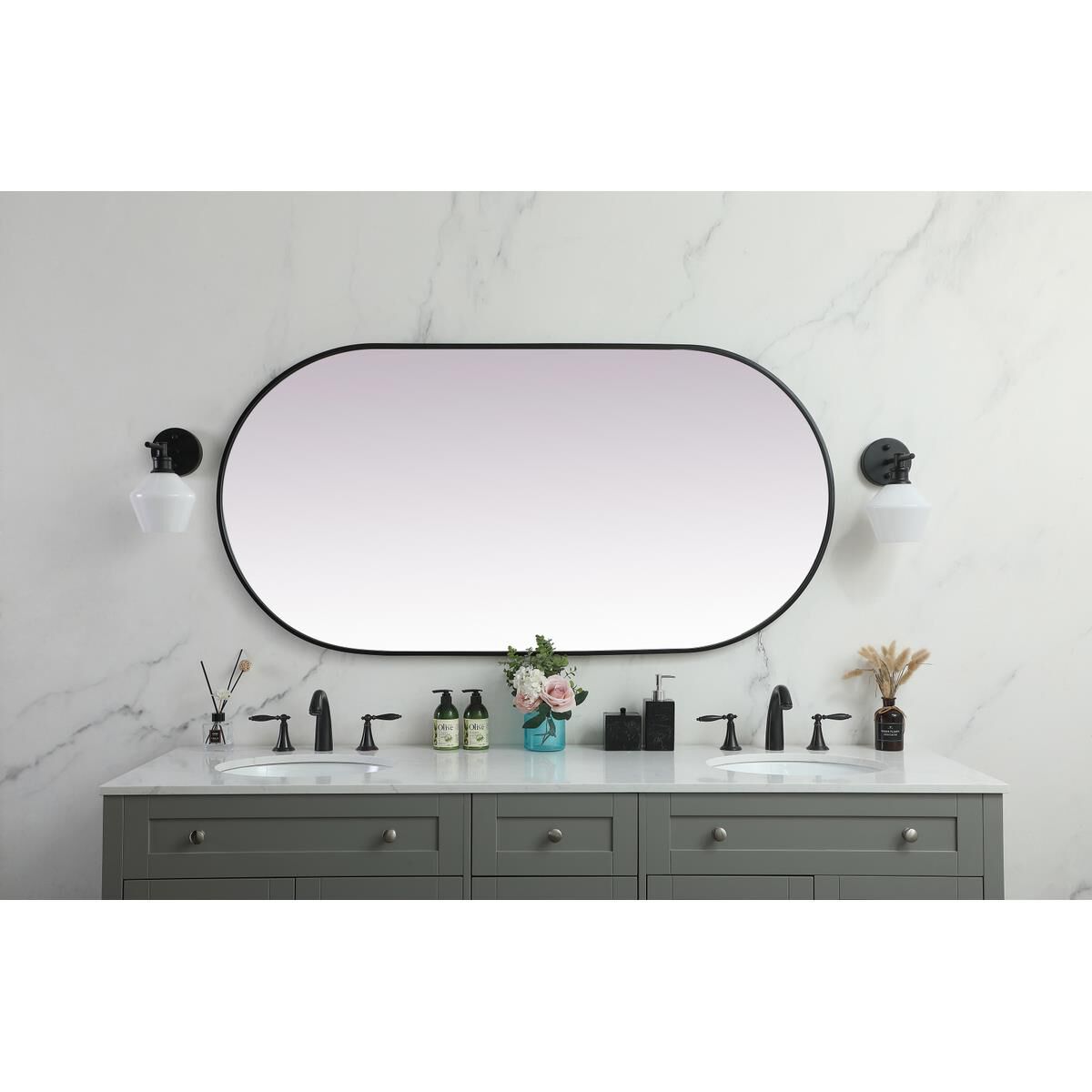 Asha 60 Inch Decorative Mirror by Elegant Decor