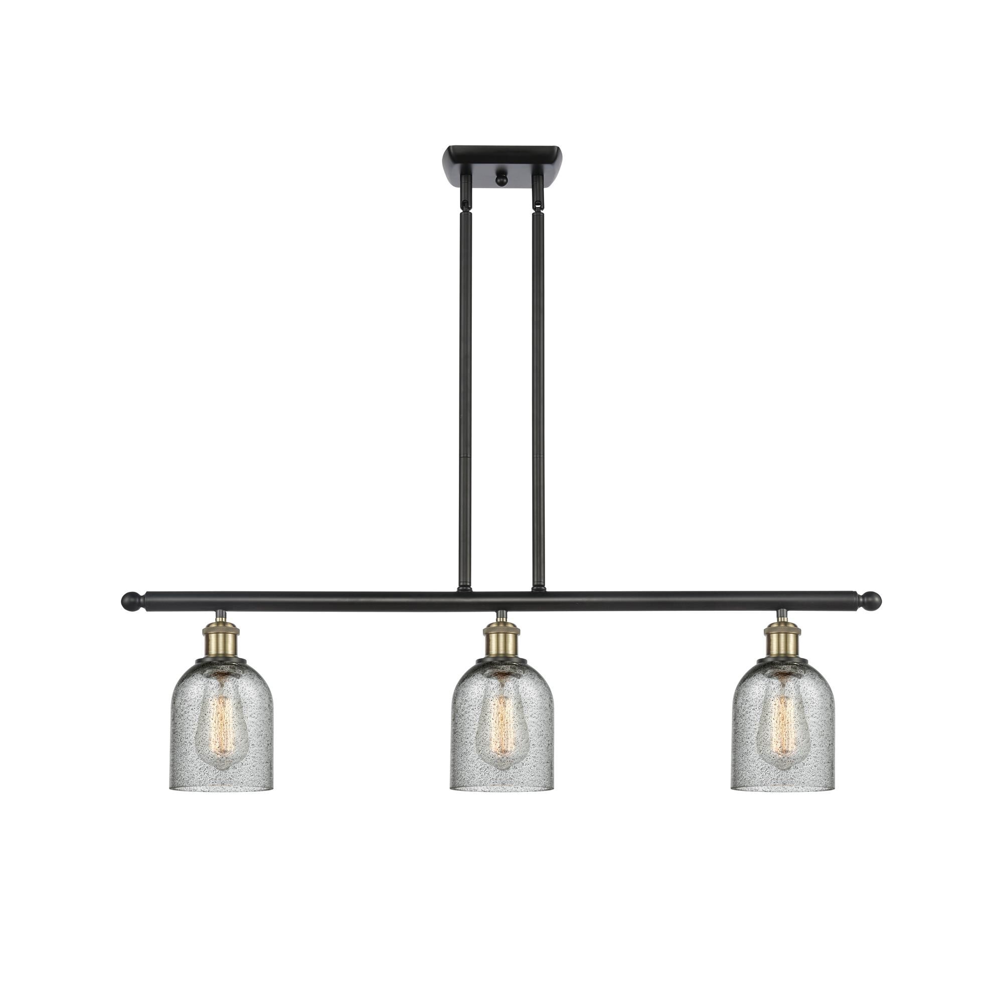Shown in Black Antique Brass finish and Bell glass and Glass shade