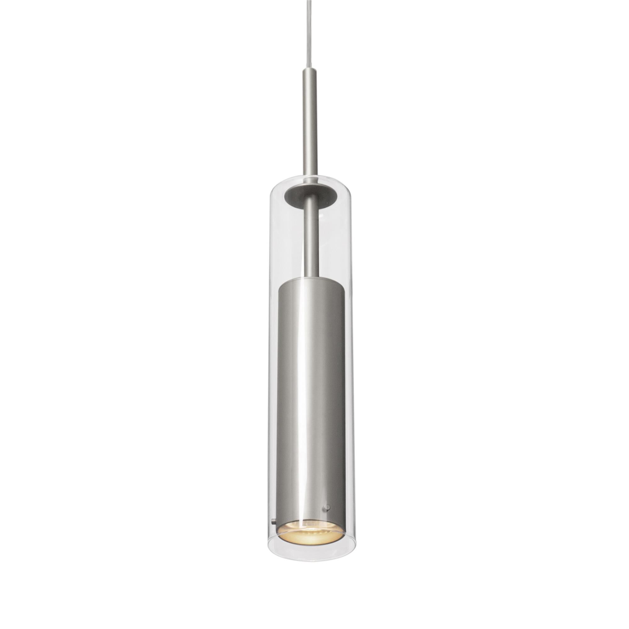 Shown in Brushed Nickel finish and Clear glass