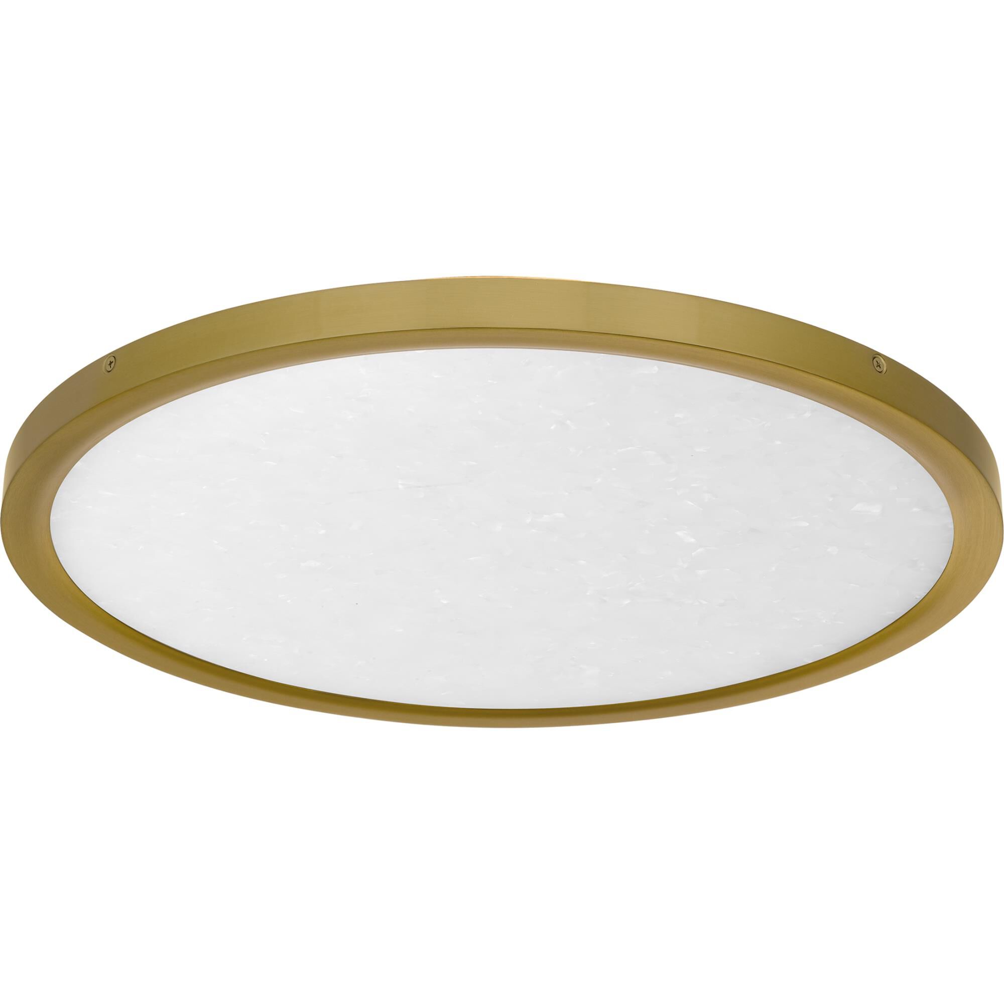 Shown in Brushed Gold finish and Alabaster Acrylic shade