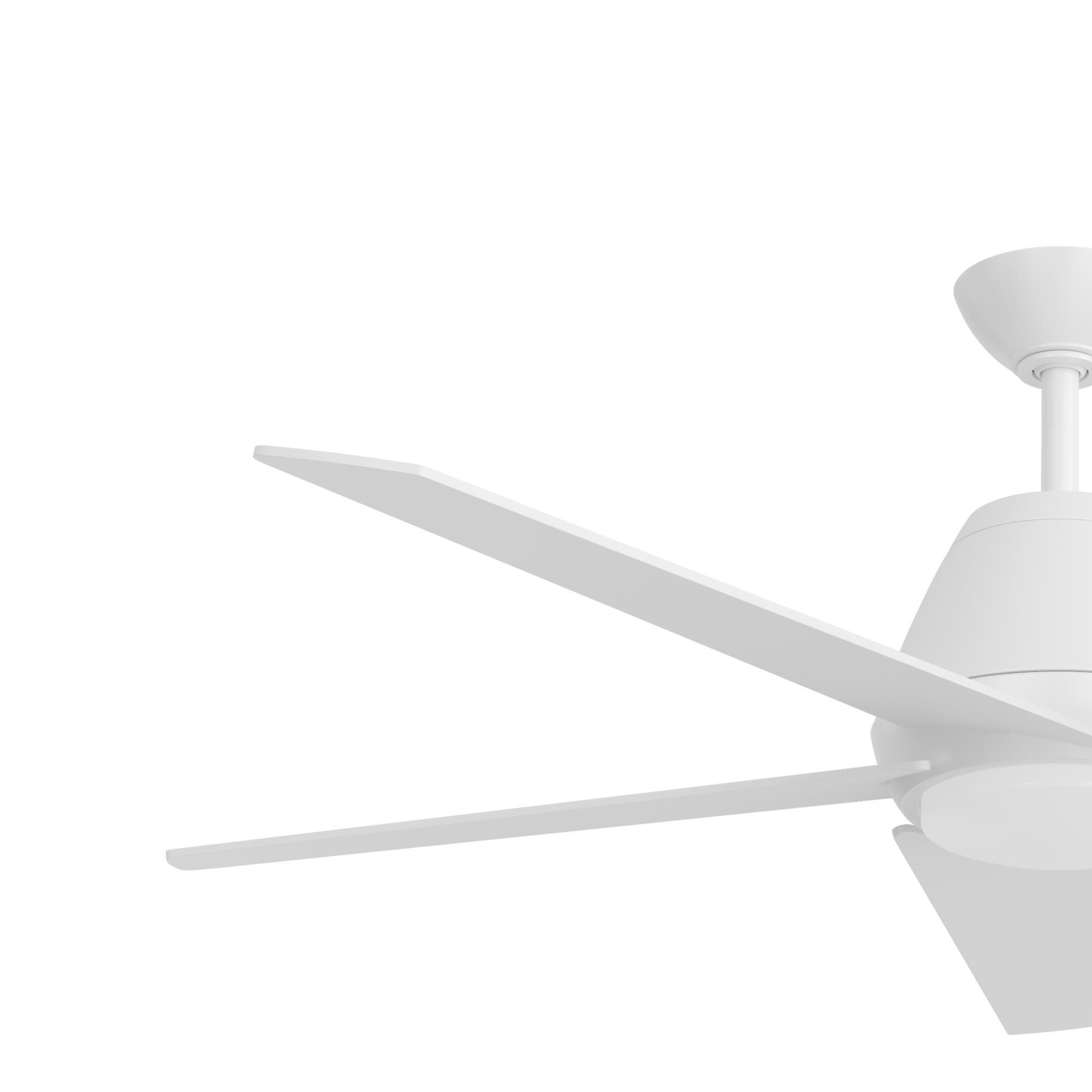 Shown in Matte White finish and White Opal glass