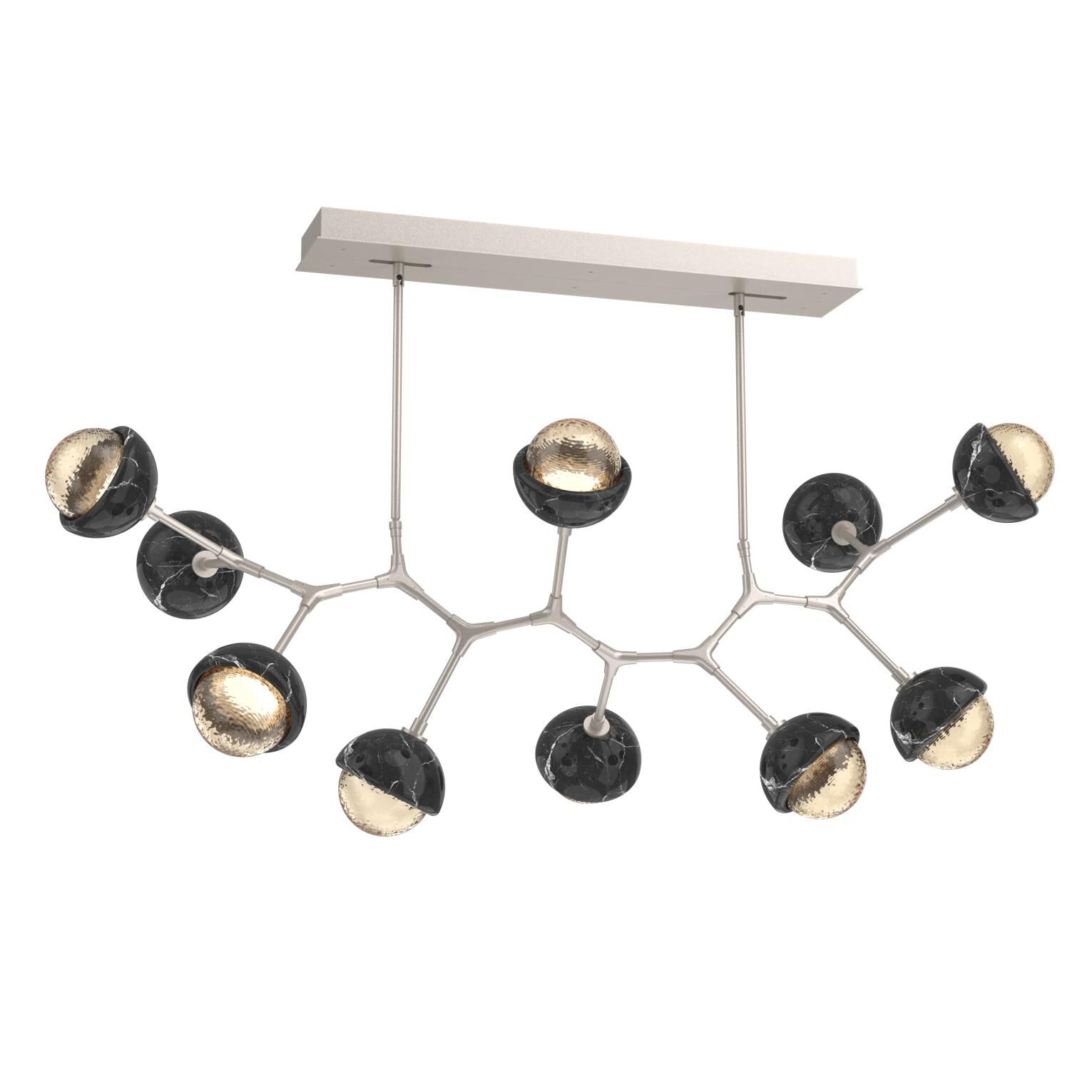 Levi Wilson Cabochon 56 Inch Linear Suspension Light by Hammerton Studio